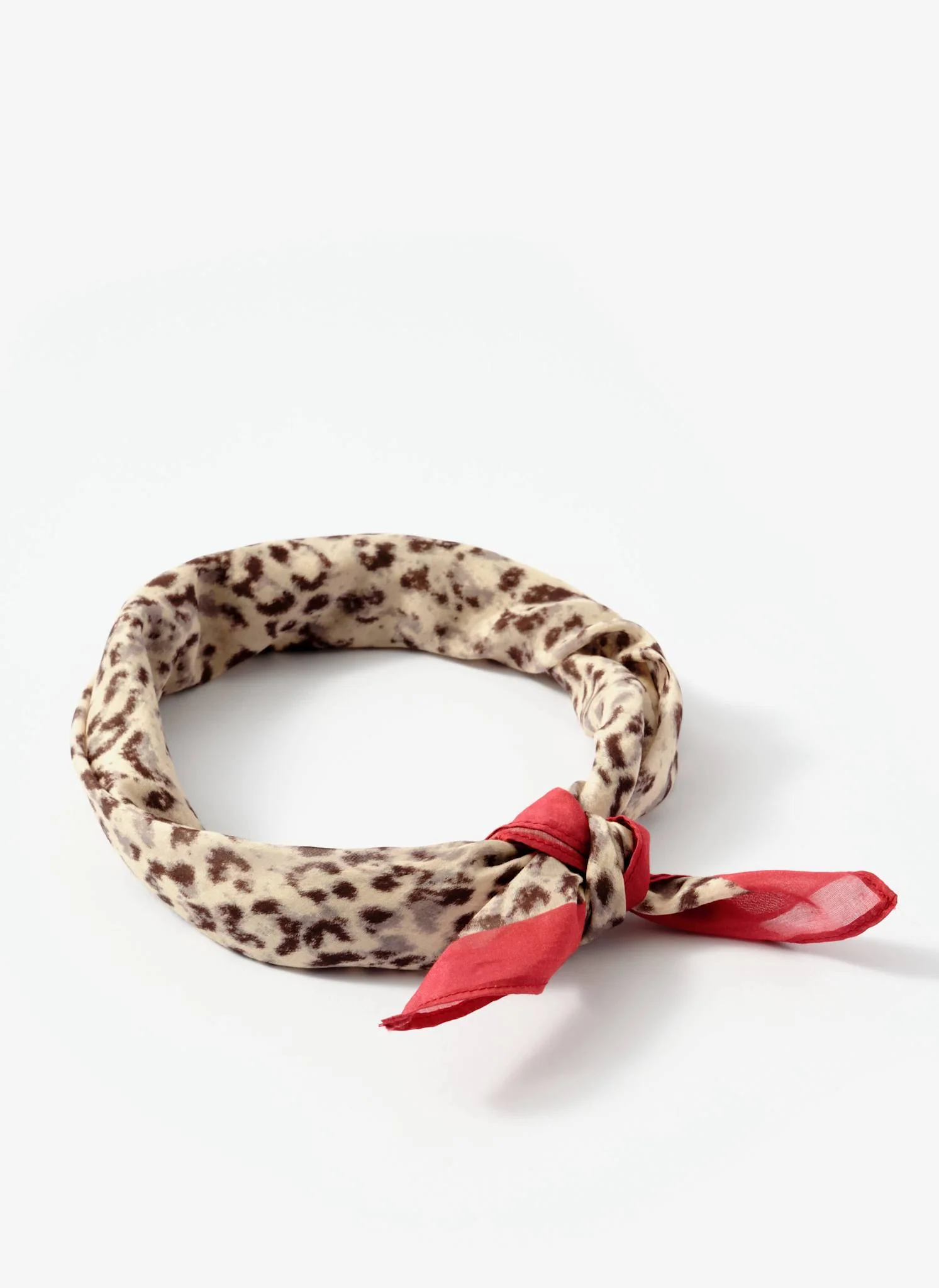 Allison Leopard Print Neck Scarf - Image 6