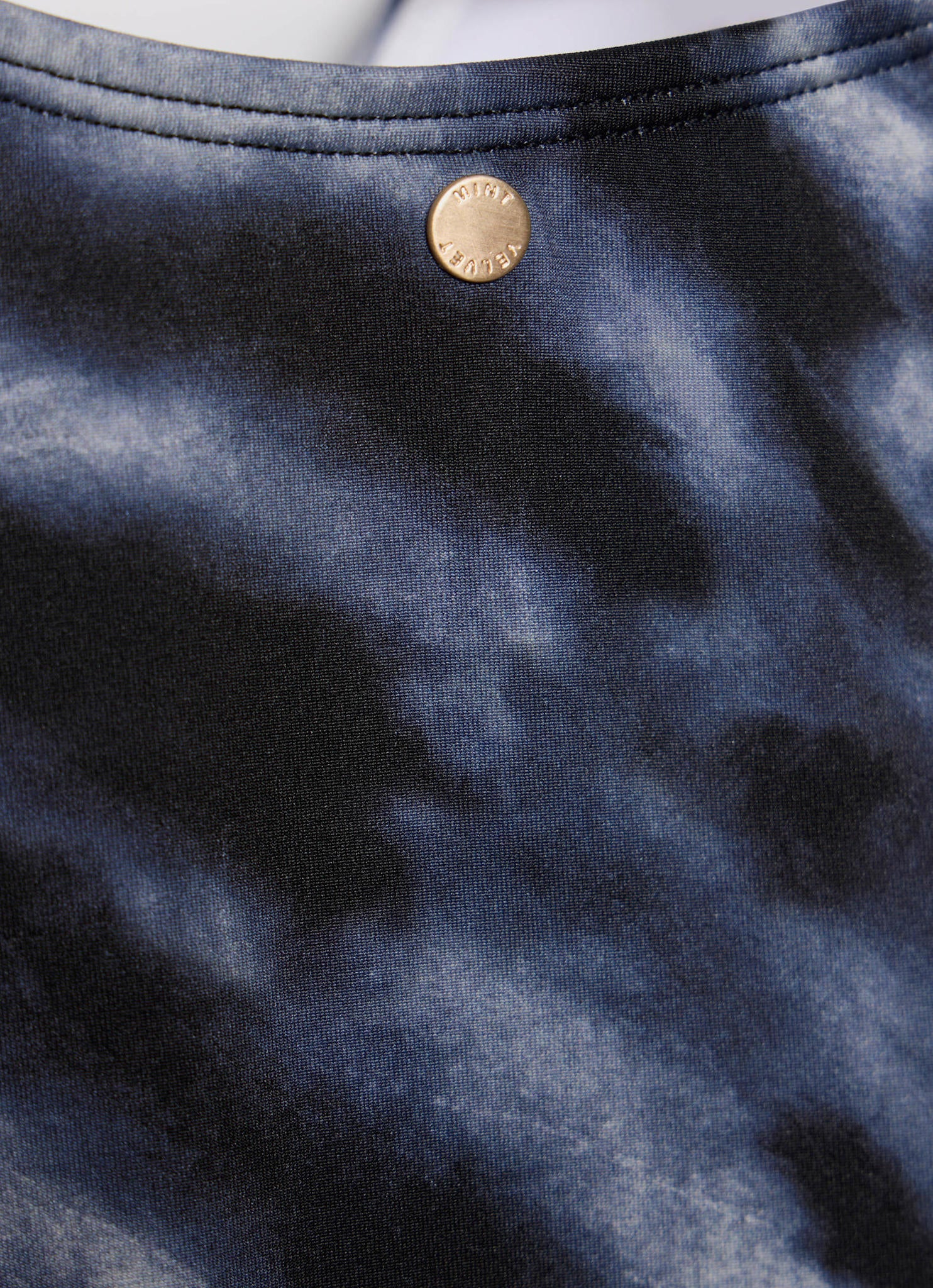 Blue Animal Print Wrap Swimsuit - Image 7