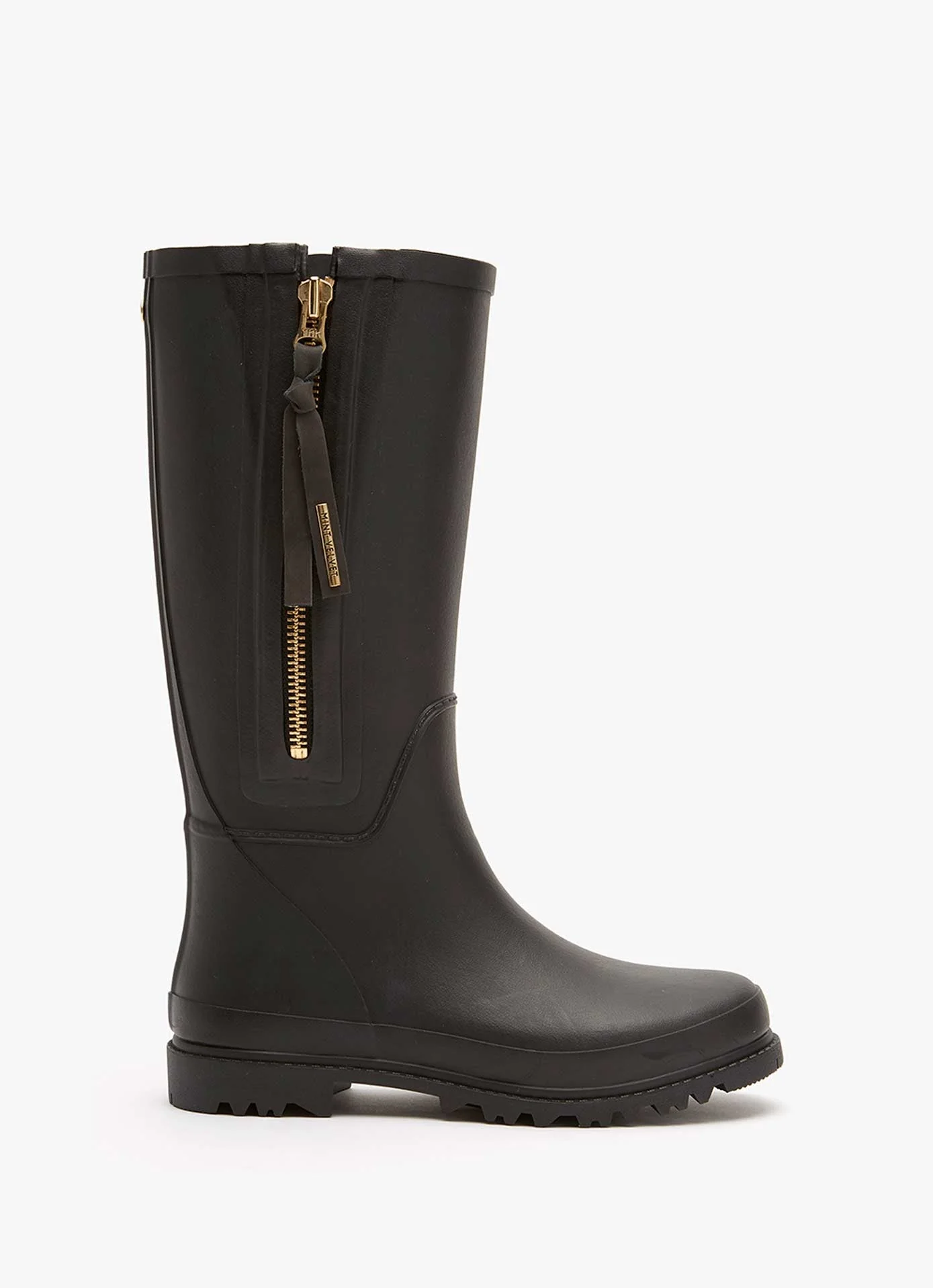 April Black Zip Wellies - Image 4