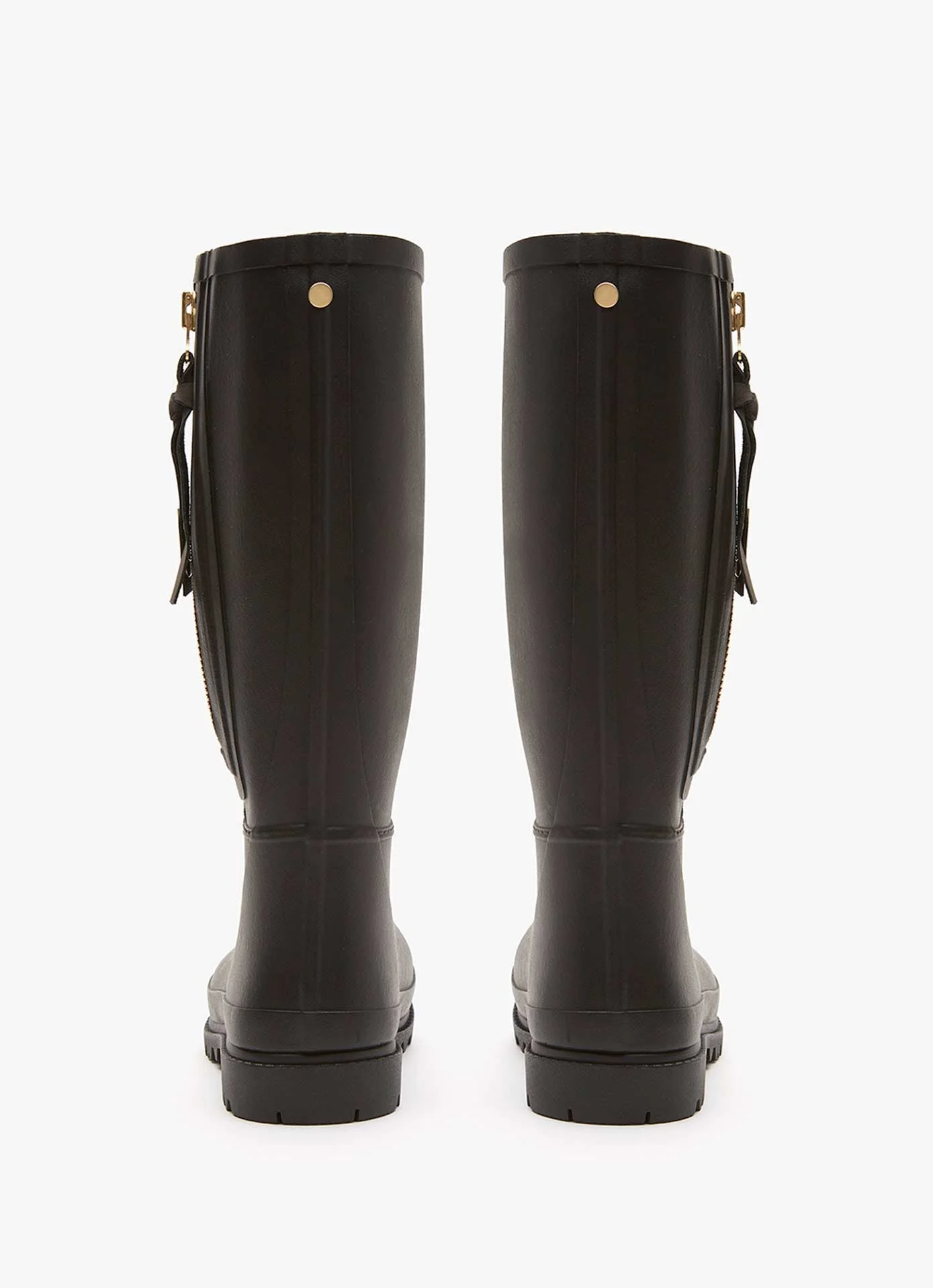 April Black Zip Wellies - Image 5