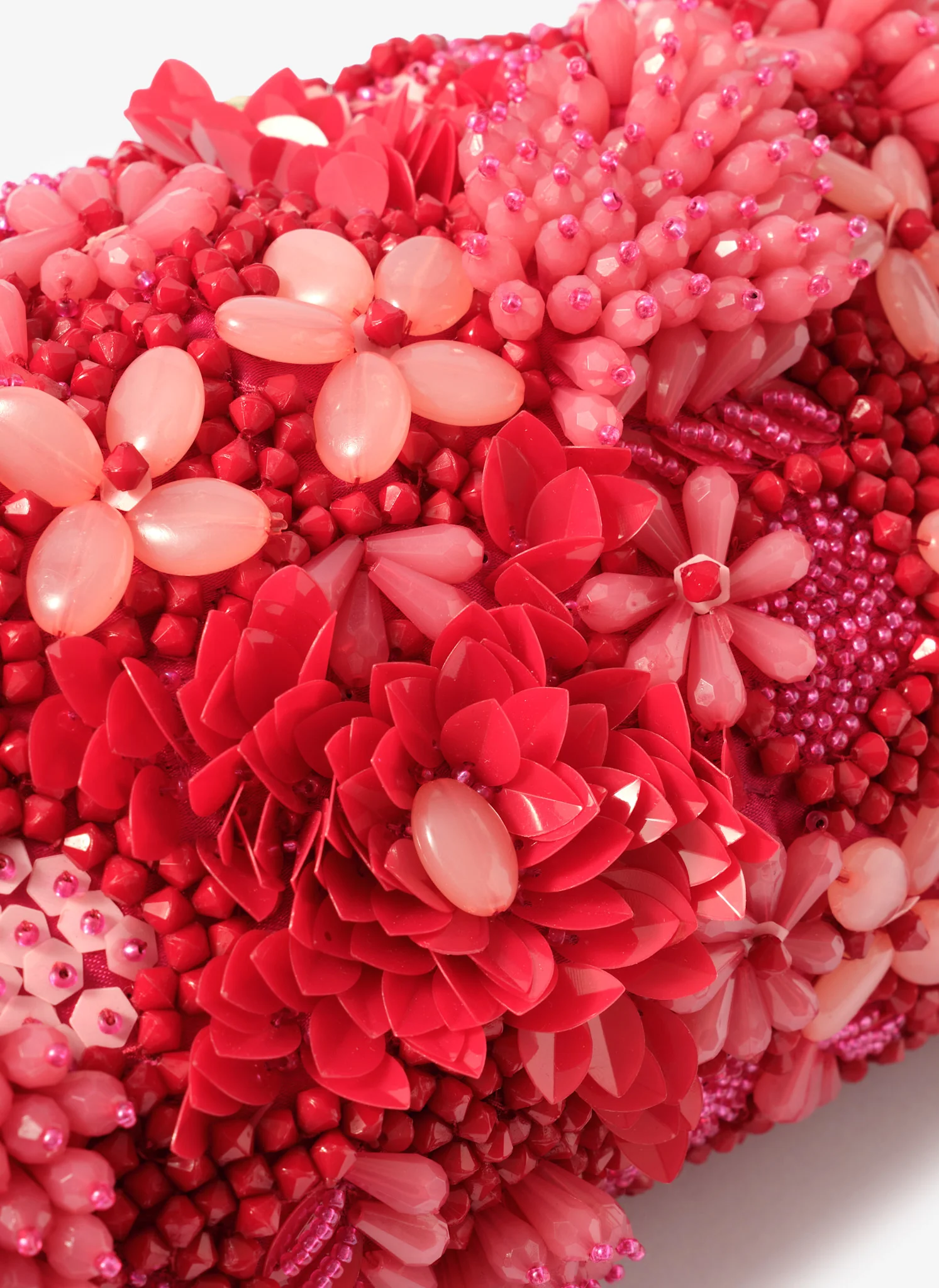 Ari Pink Beaded Clutch Bag - Image 5