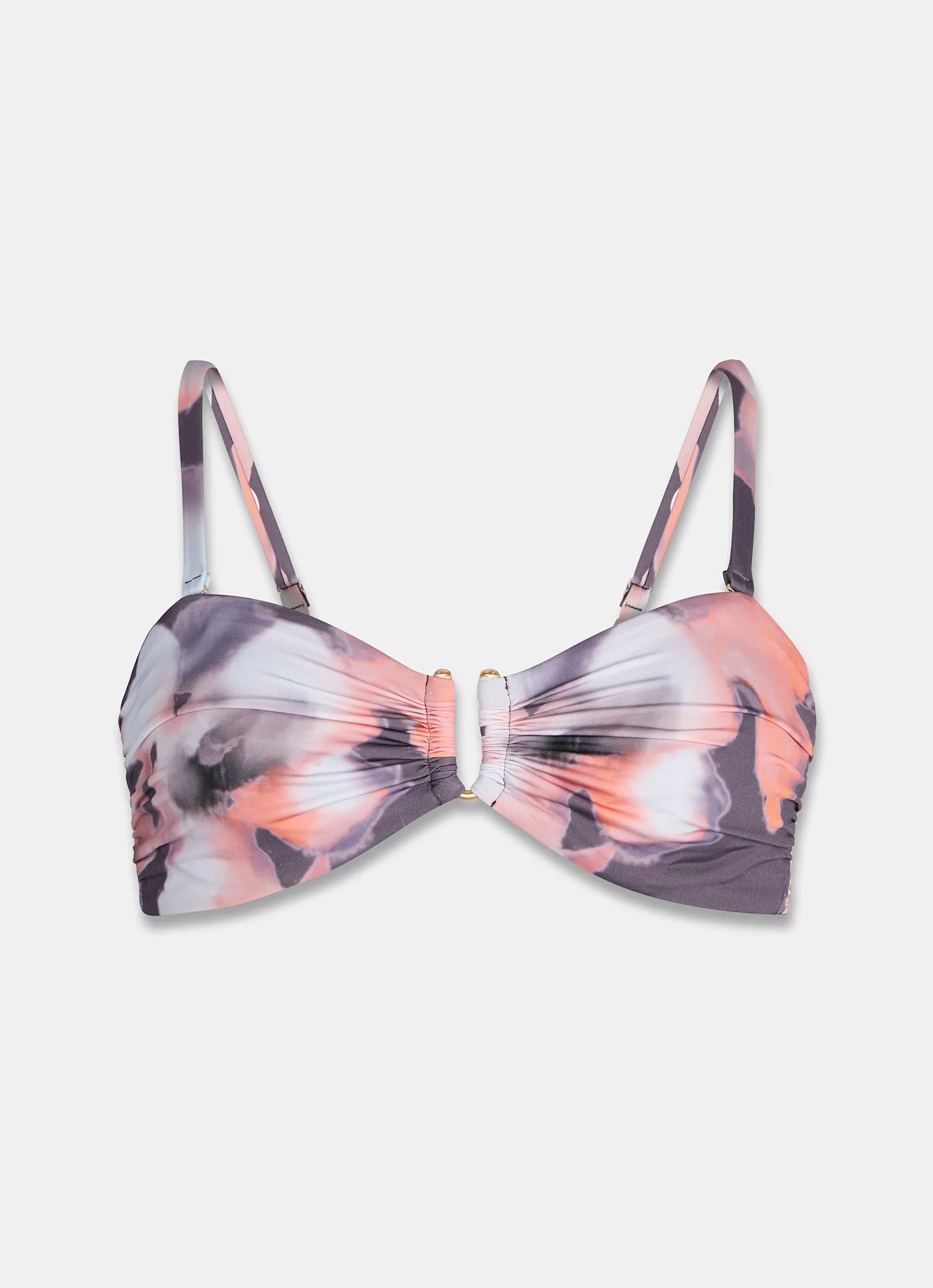 Floral Print Bandeau Bikini Top - Image 5