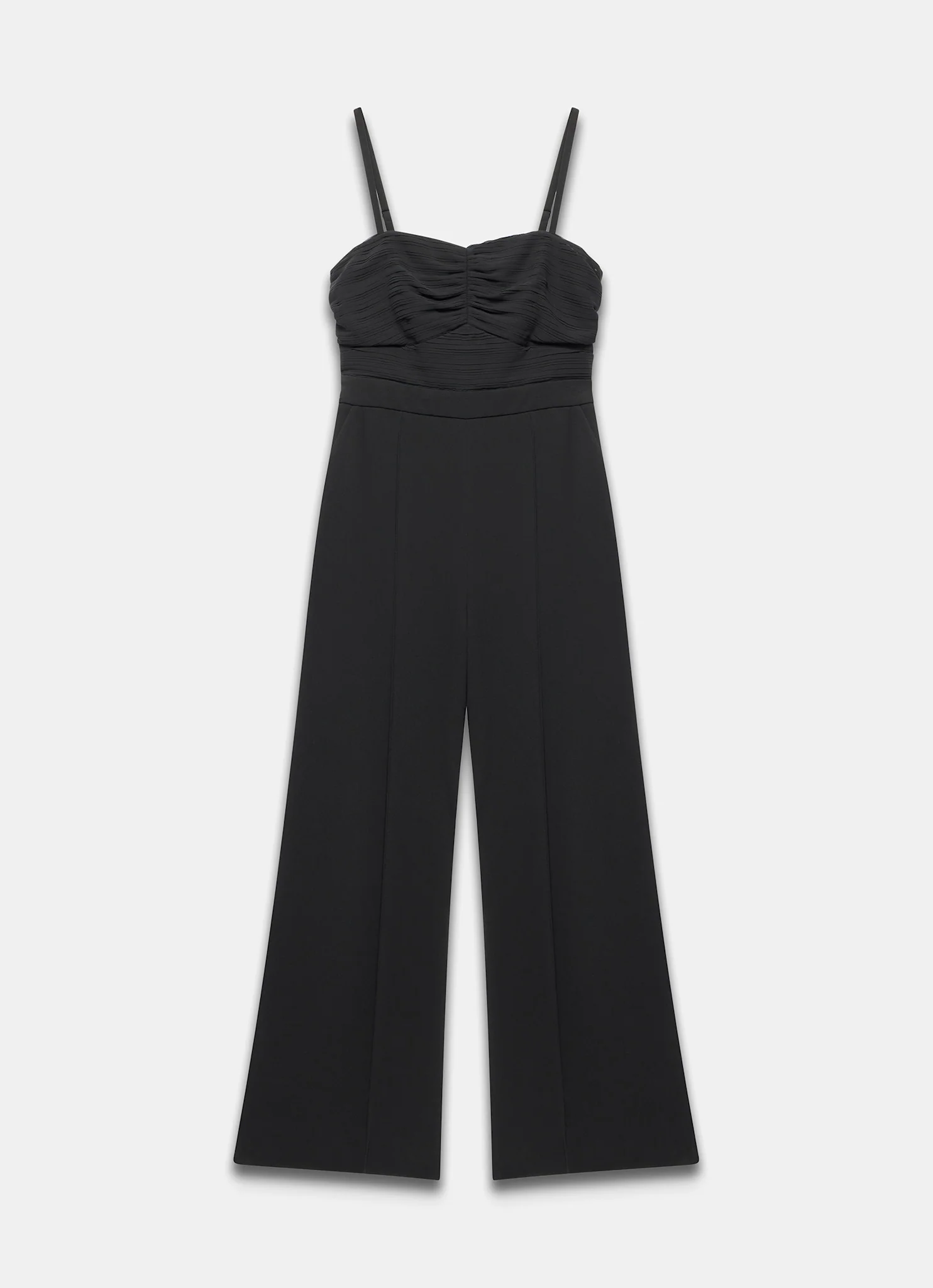 Black Pleated Bandeau Jumpsuit - Image 6