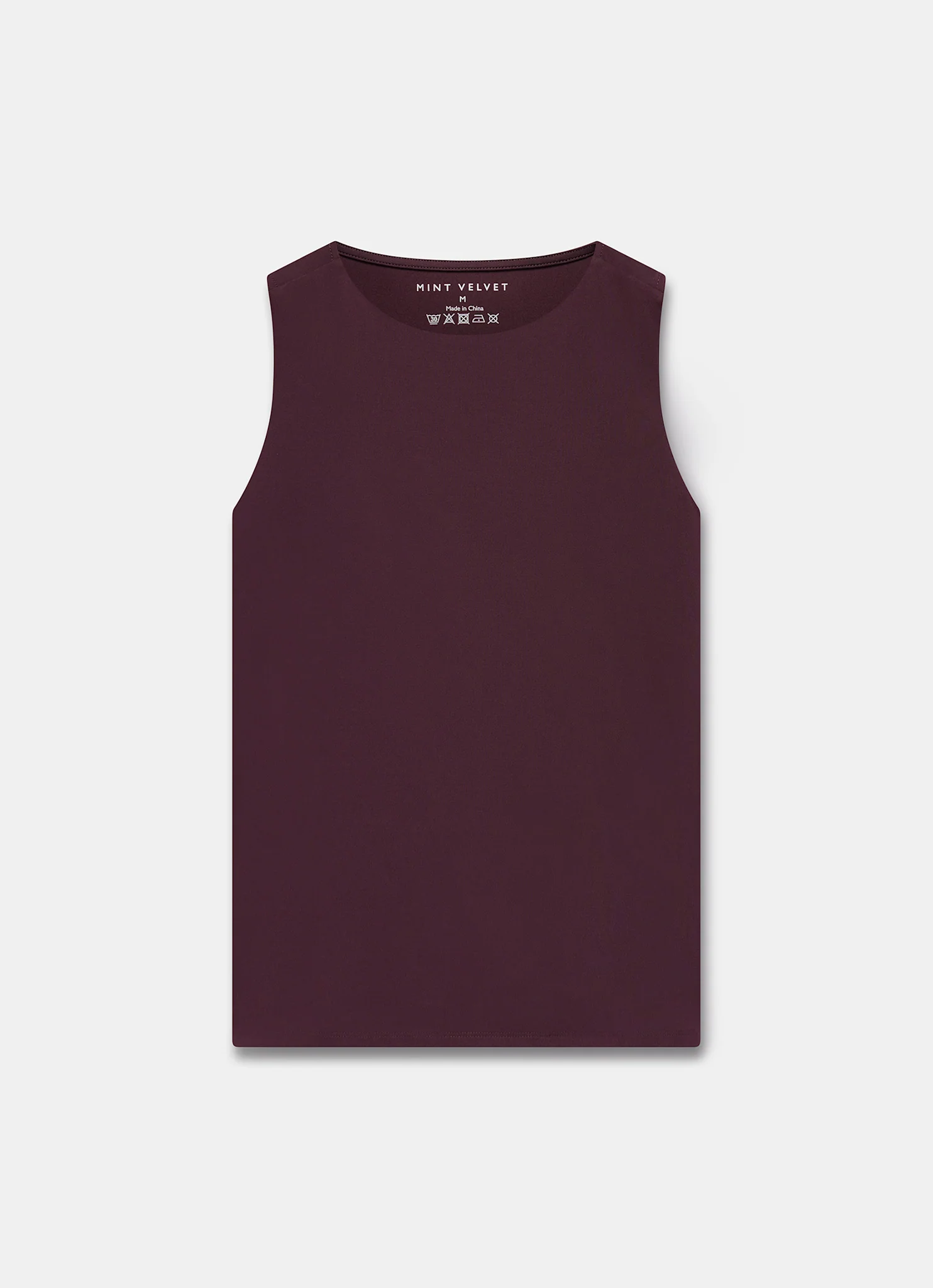 Burgundy Layering High Neck Vest - Image 6