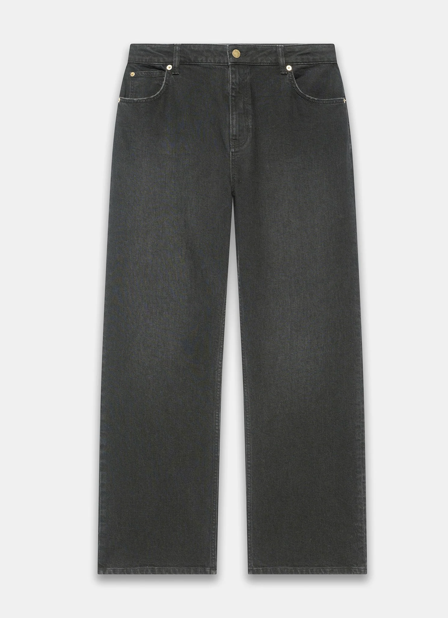 Washed Black 90s Straight Jeans - Image 7