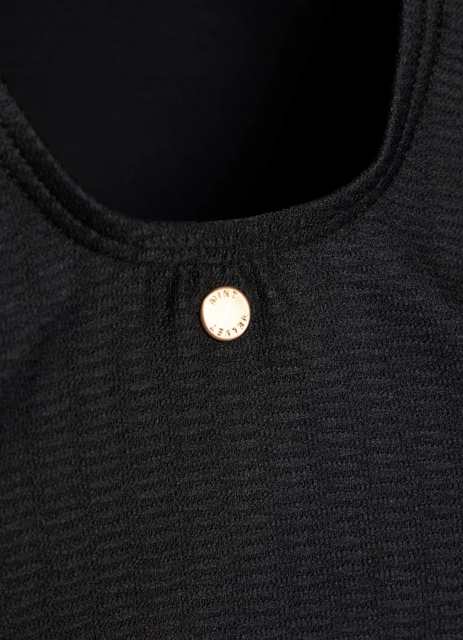 Black Bandeau Detail Swimsuit - Image 8