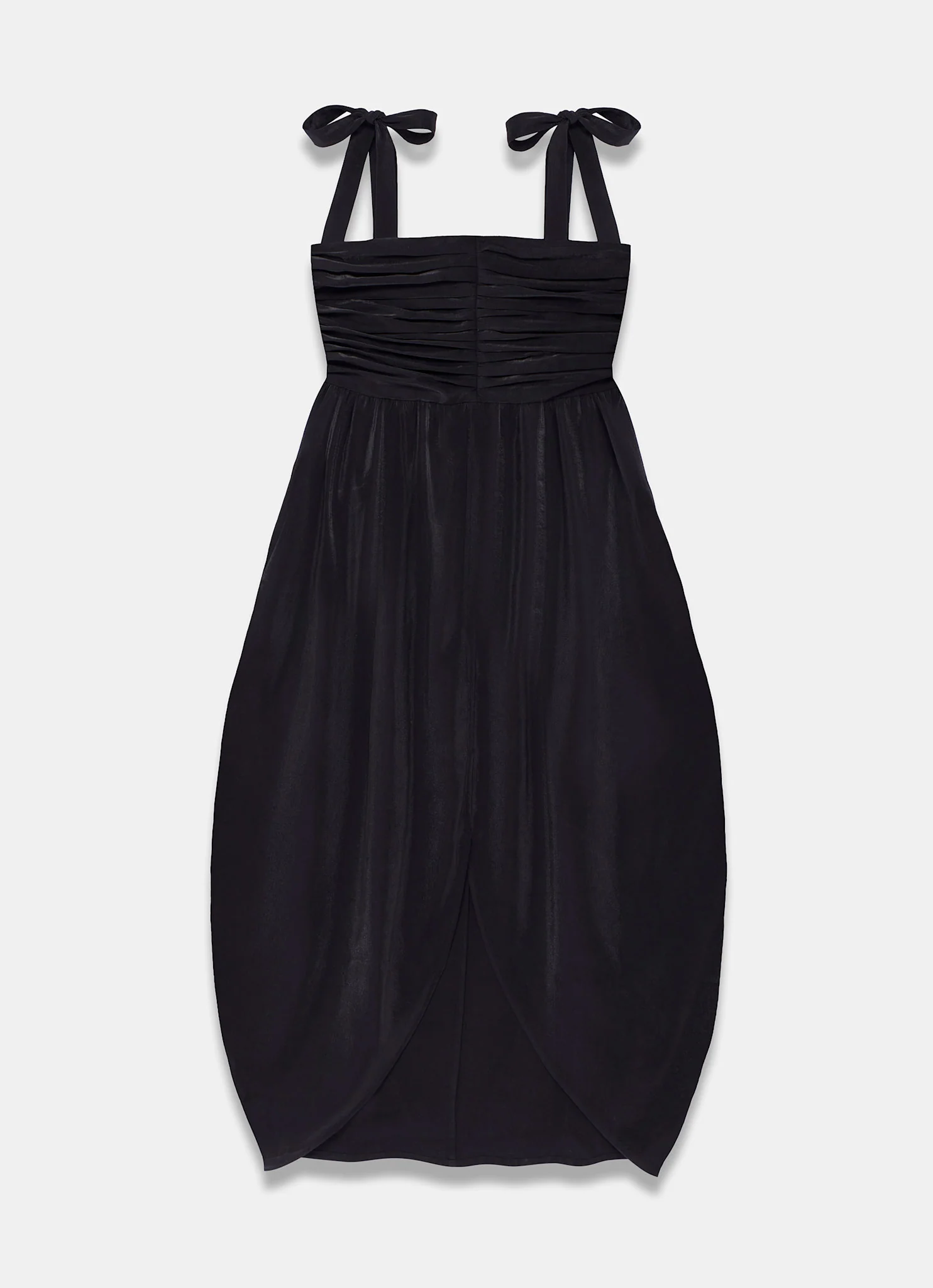 Black Tulip Wrap Midi Dress - Image 6