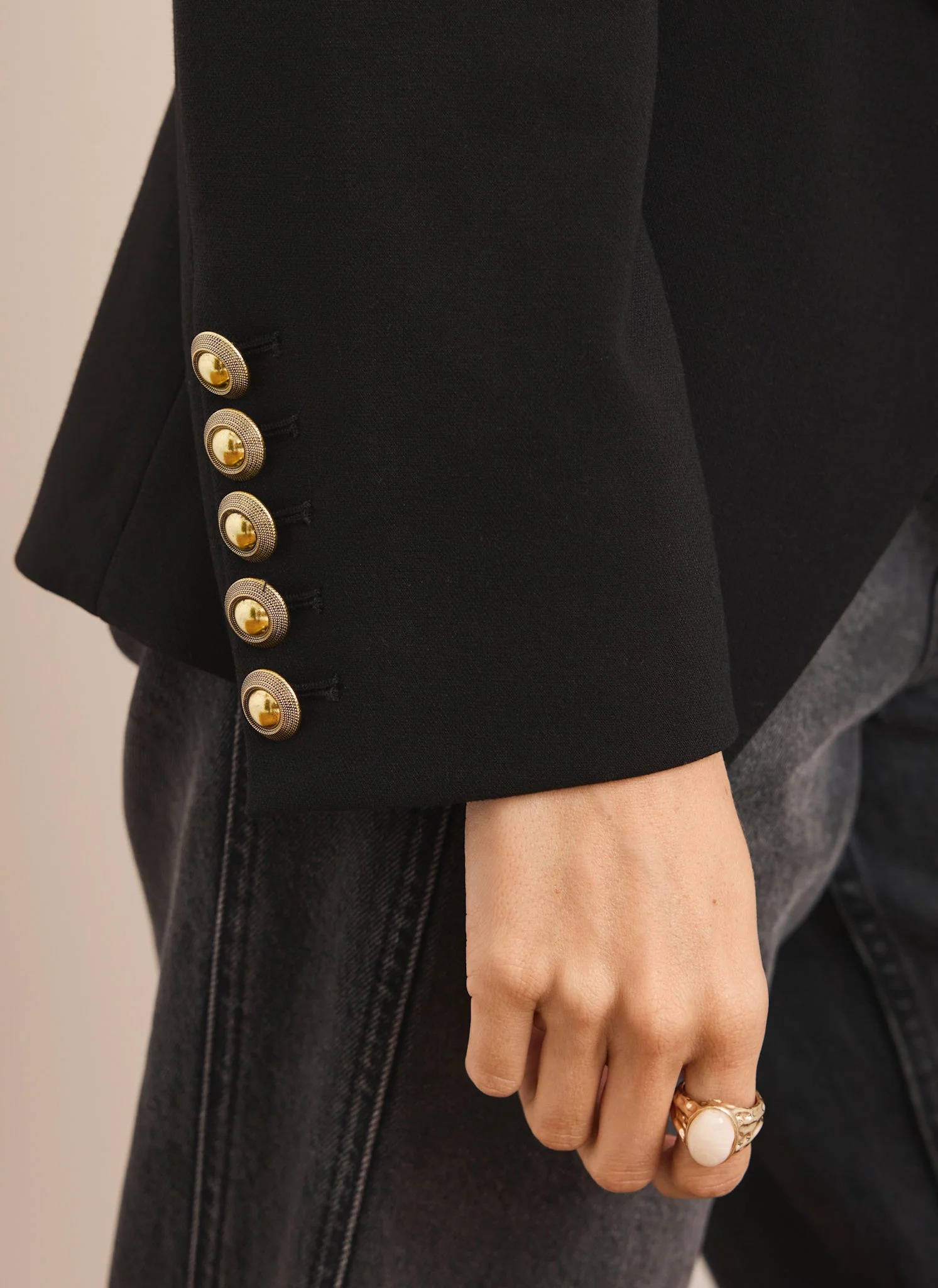 Black Double Breasted Blazer - Image 4