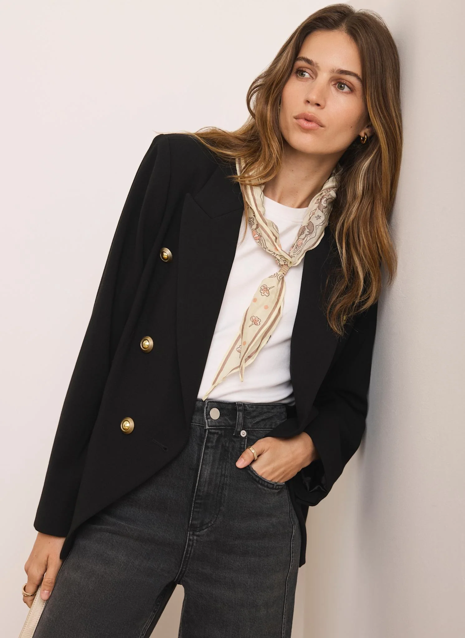 Black Double Breasted Blazer - Image 5
