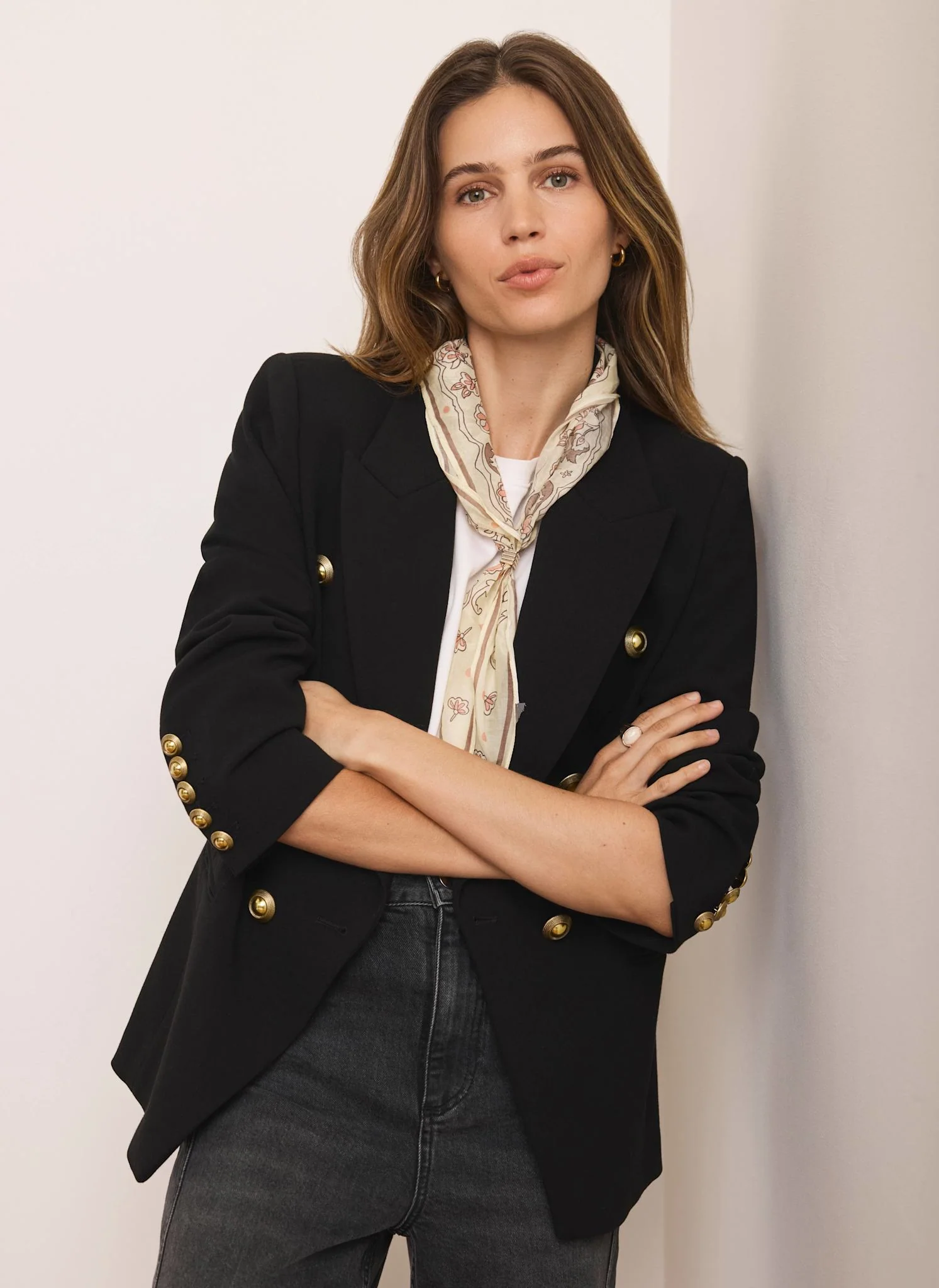 Black Double Breasted Blazer - Image 6
