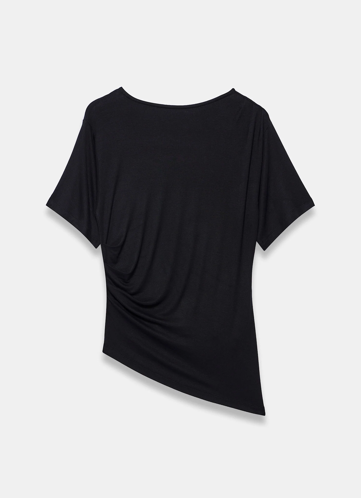 Black Draped Asymmetric Top - Image 6