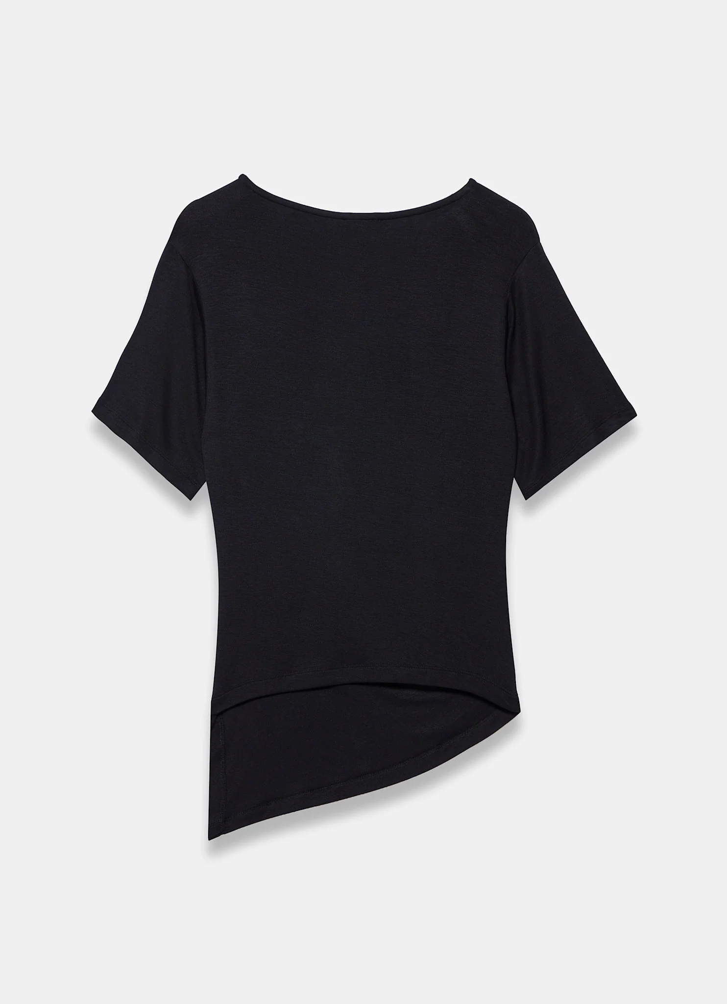 Black Draped Asymmetric Top - Image 7