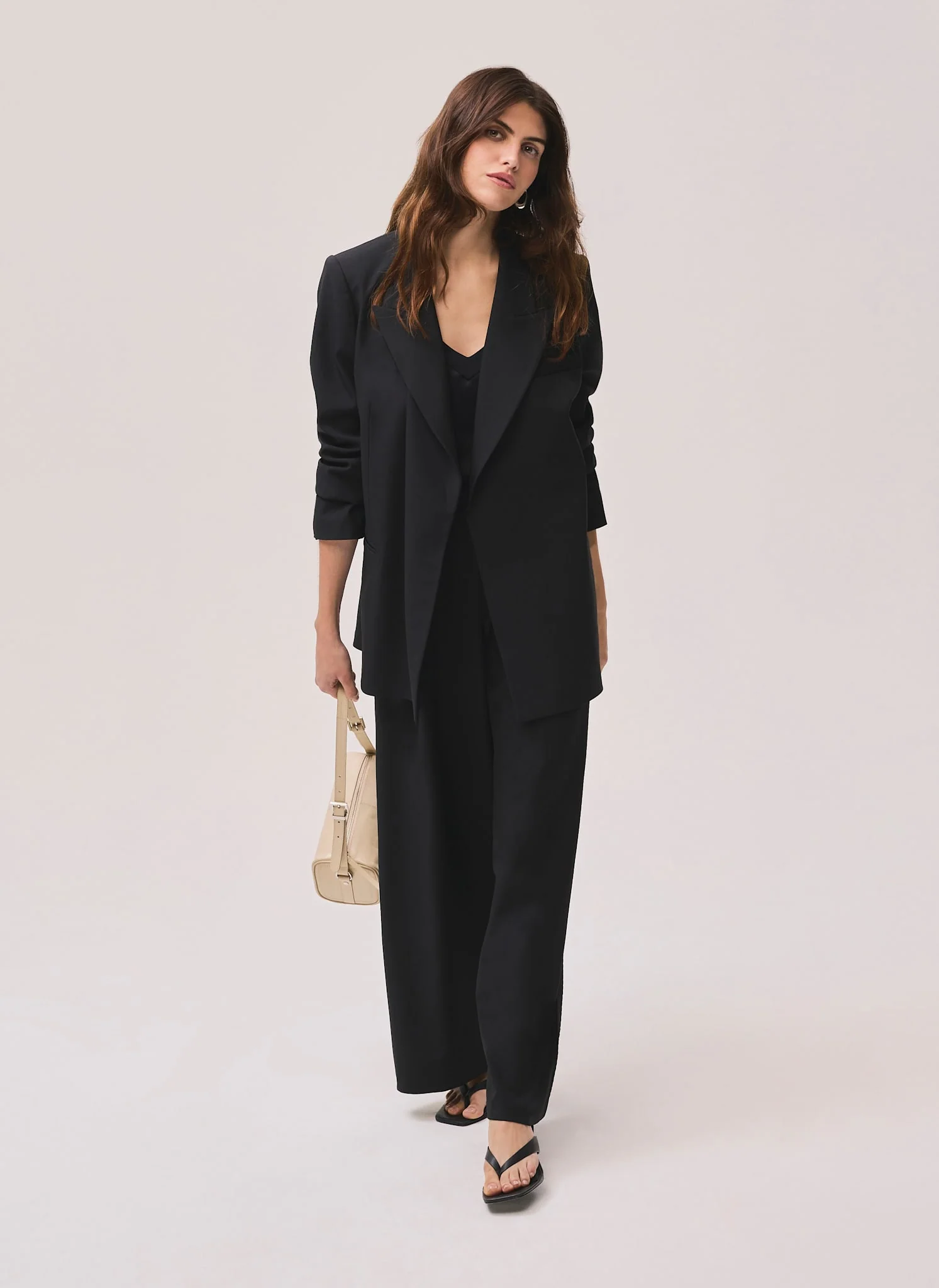 Black Longline Blazer - Image 3