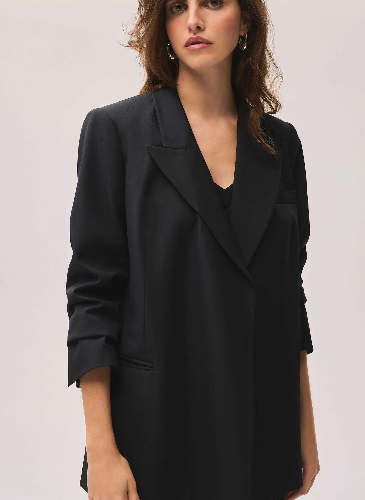 Black Longline Blazer - Image 4
