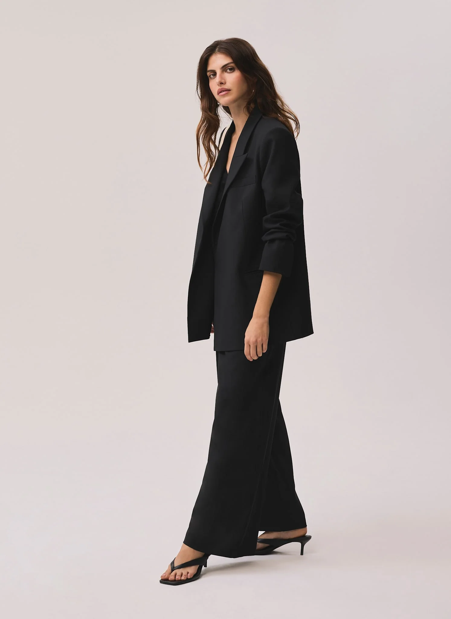 Black Longline Blazer - Image 5