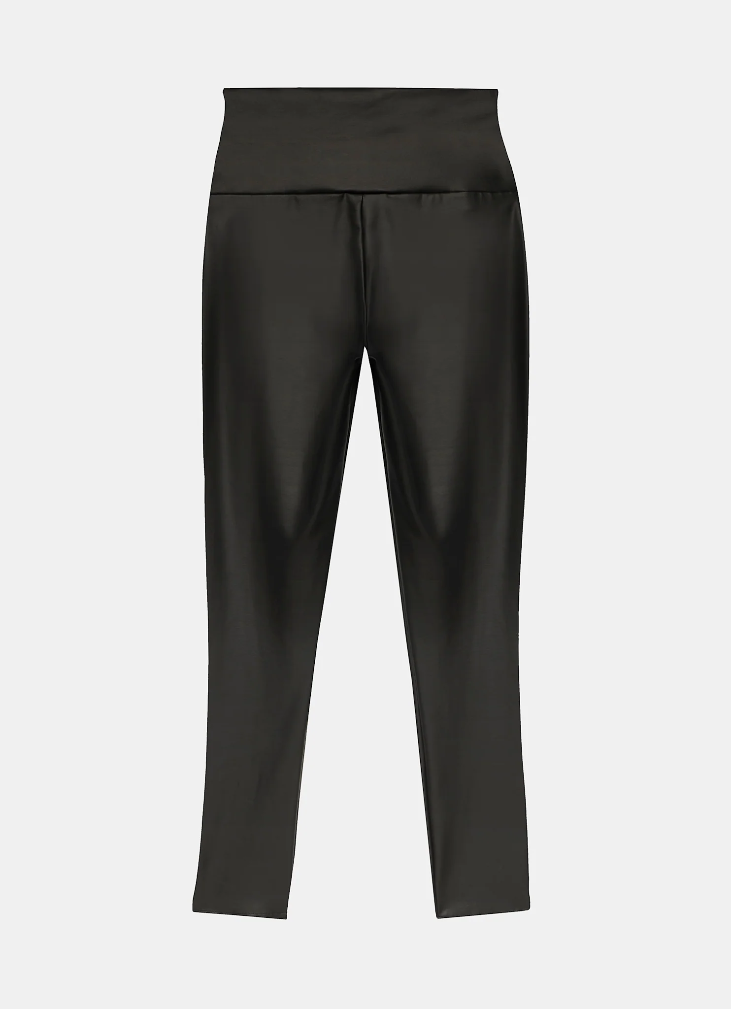 Black Faux Leather Leggings - Image 6