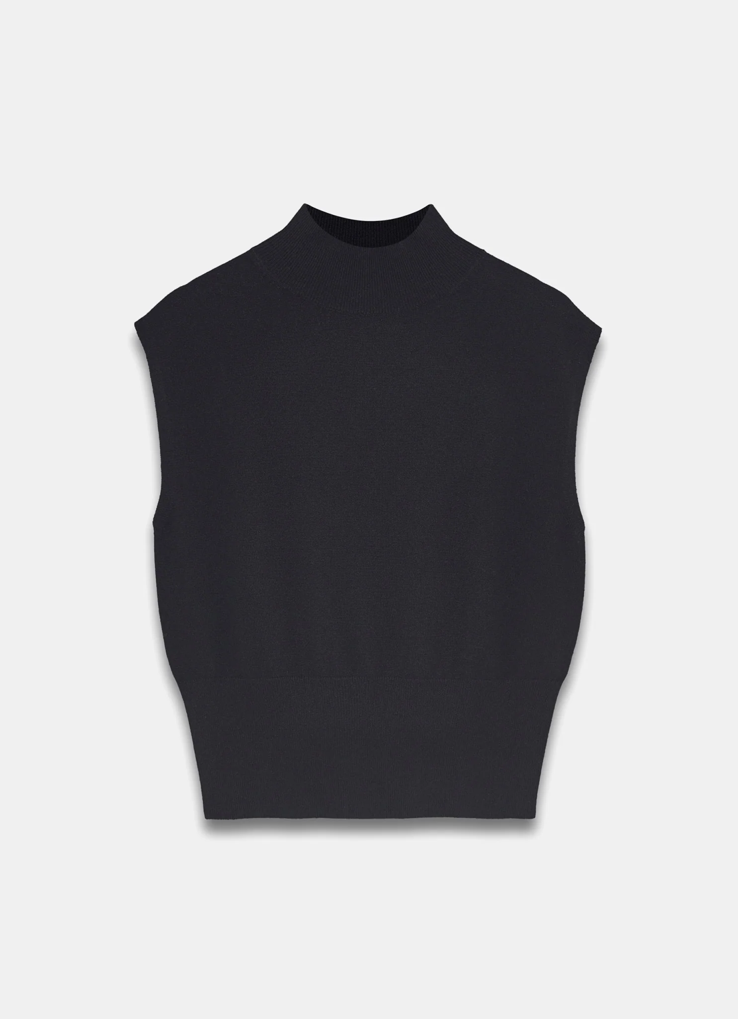 Black Wool Blend Knit Top - Image 6