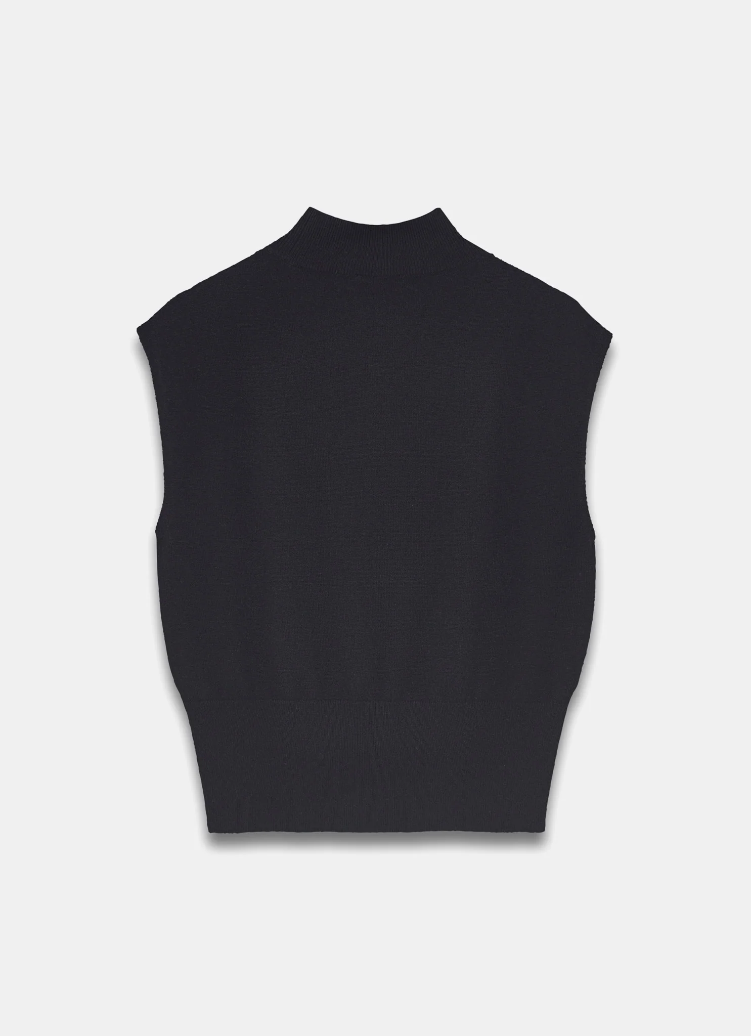 Black Wool Blend Knit Top - Image 7