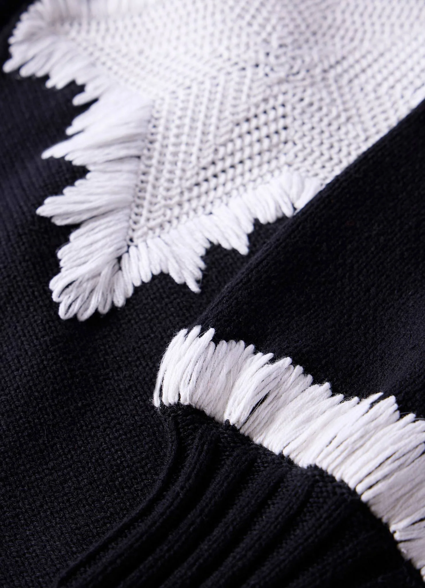 Black Cotton Blend Star Jumper - Image 8