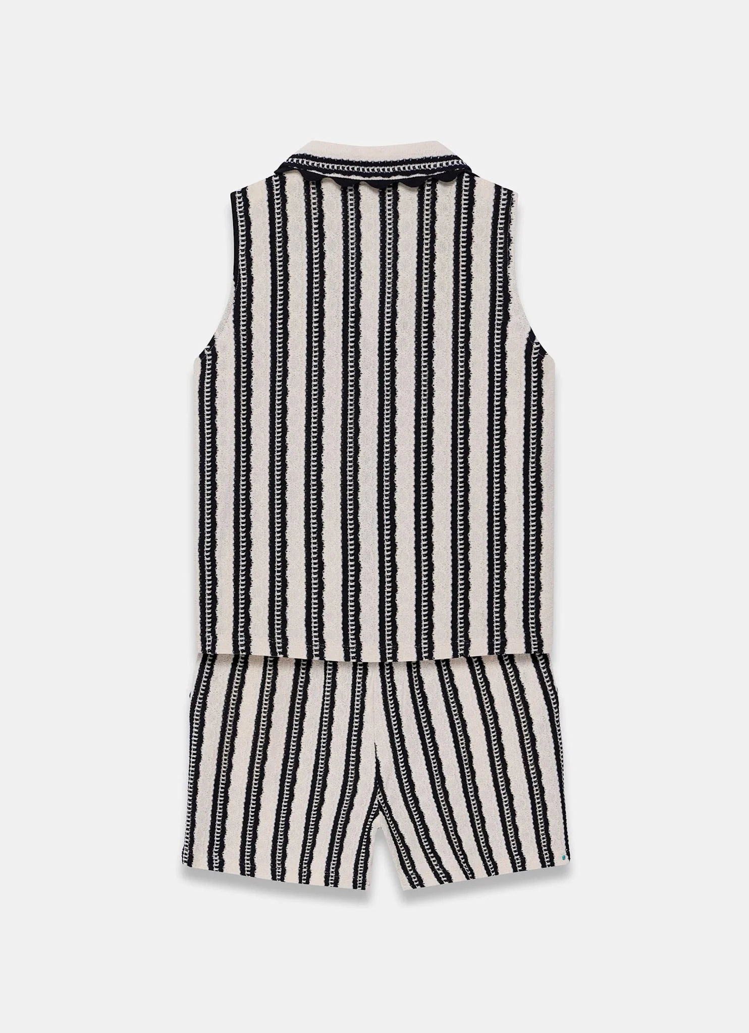 Black Stripe Beach Shorts Set - Image 7