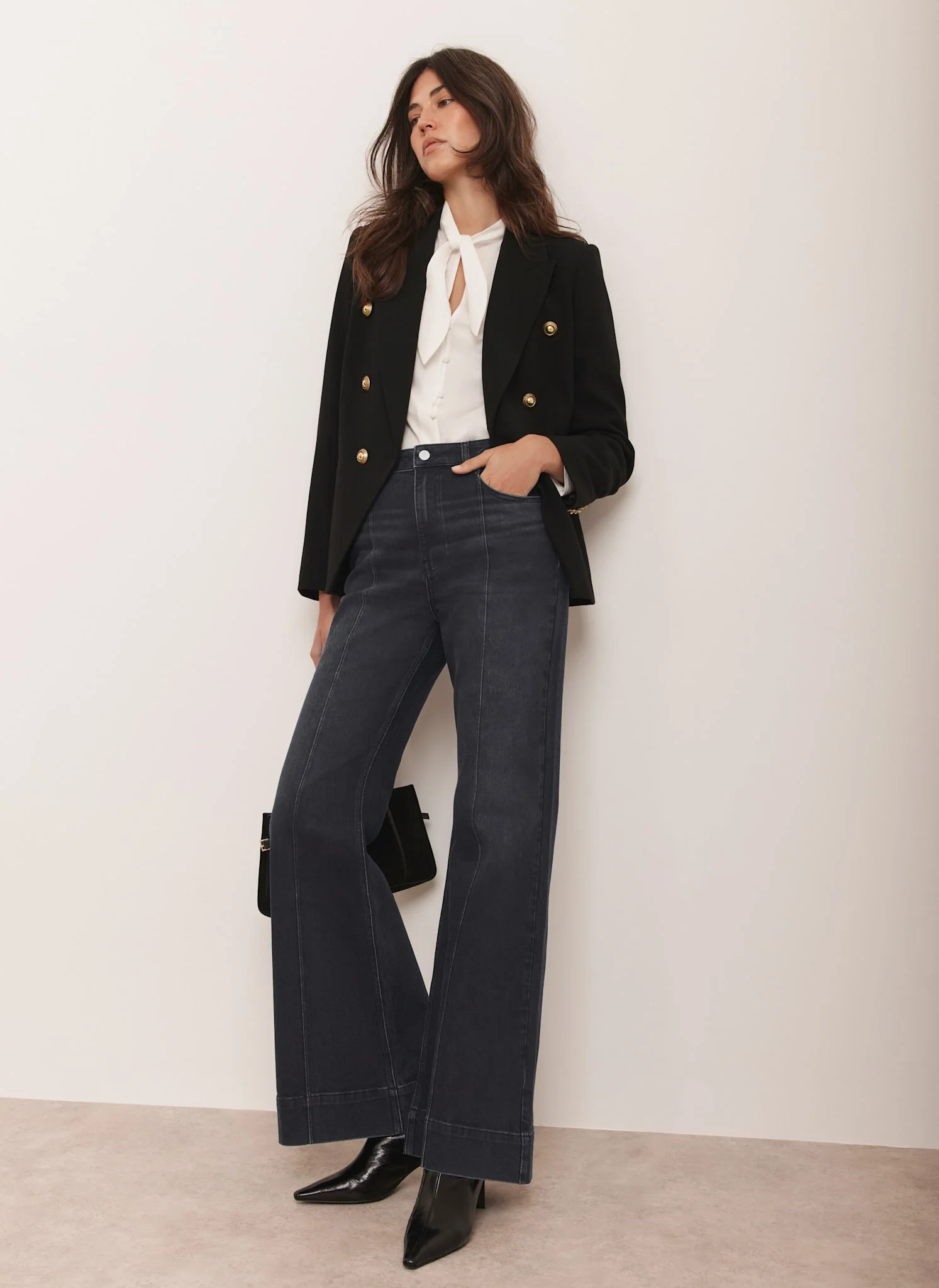 Black Flared Jeans - Image 5