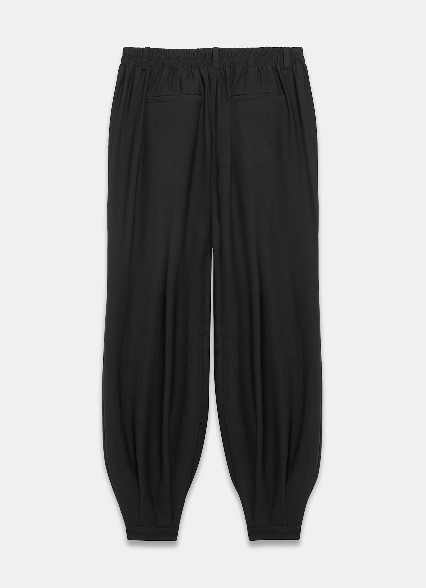 Black Soft Balloon Trousers - Image 6