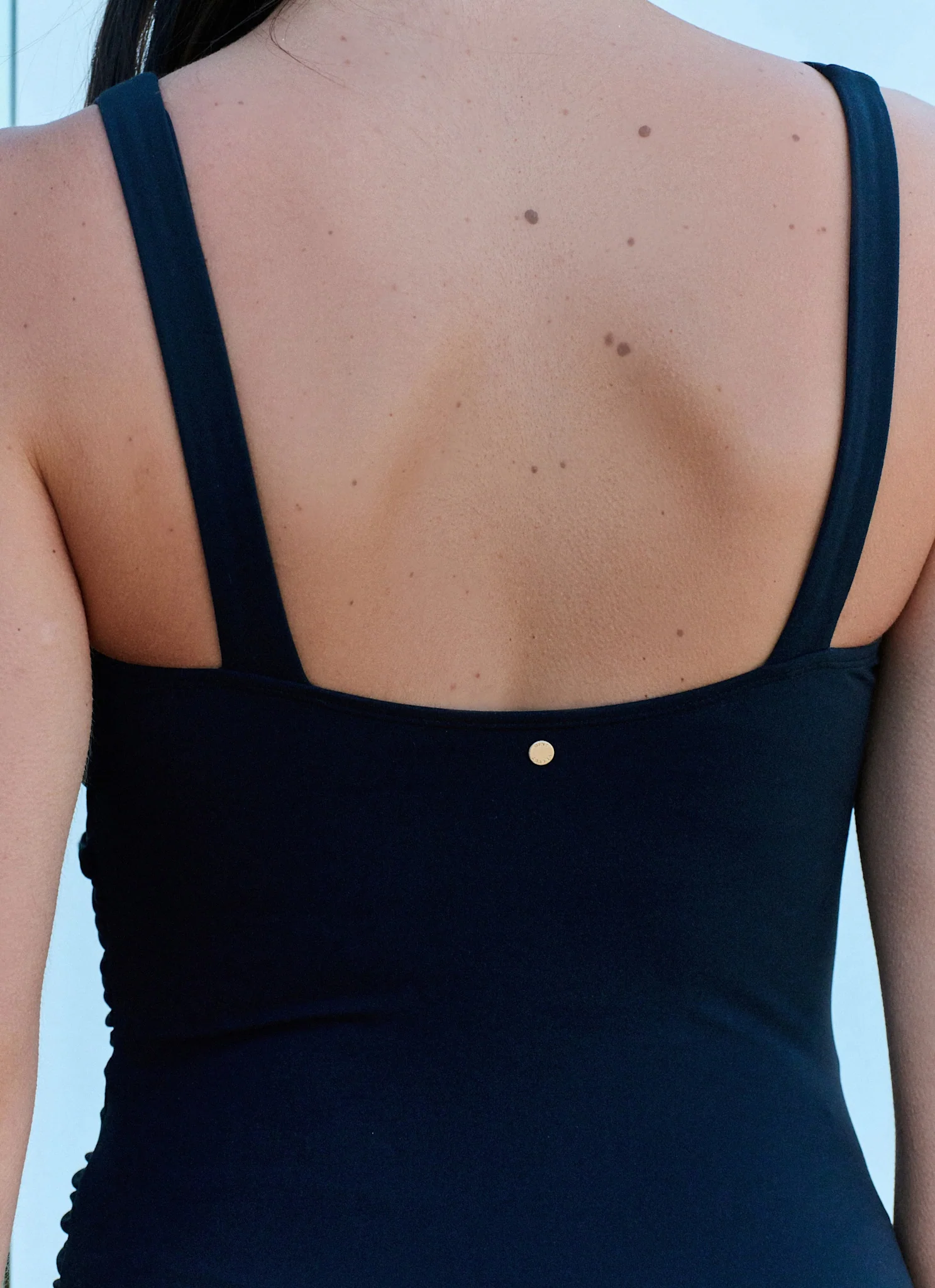 Black Twist Plunge Swimsuit - Image 5