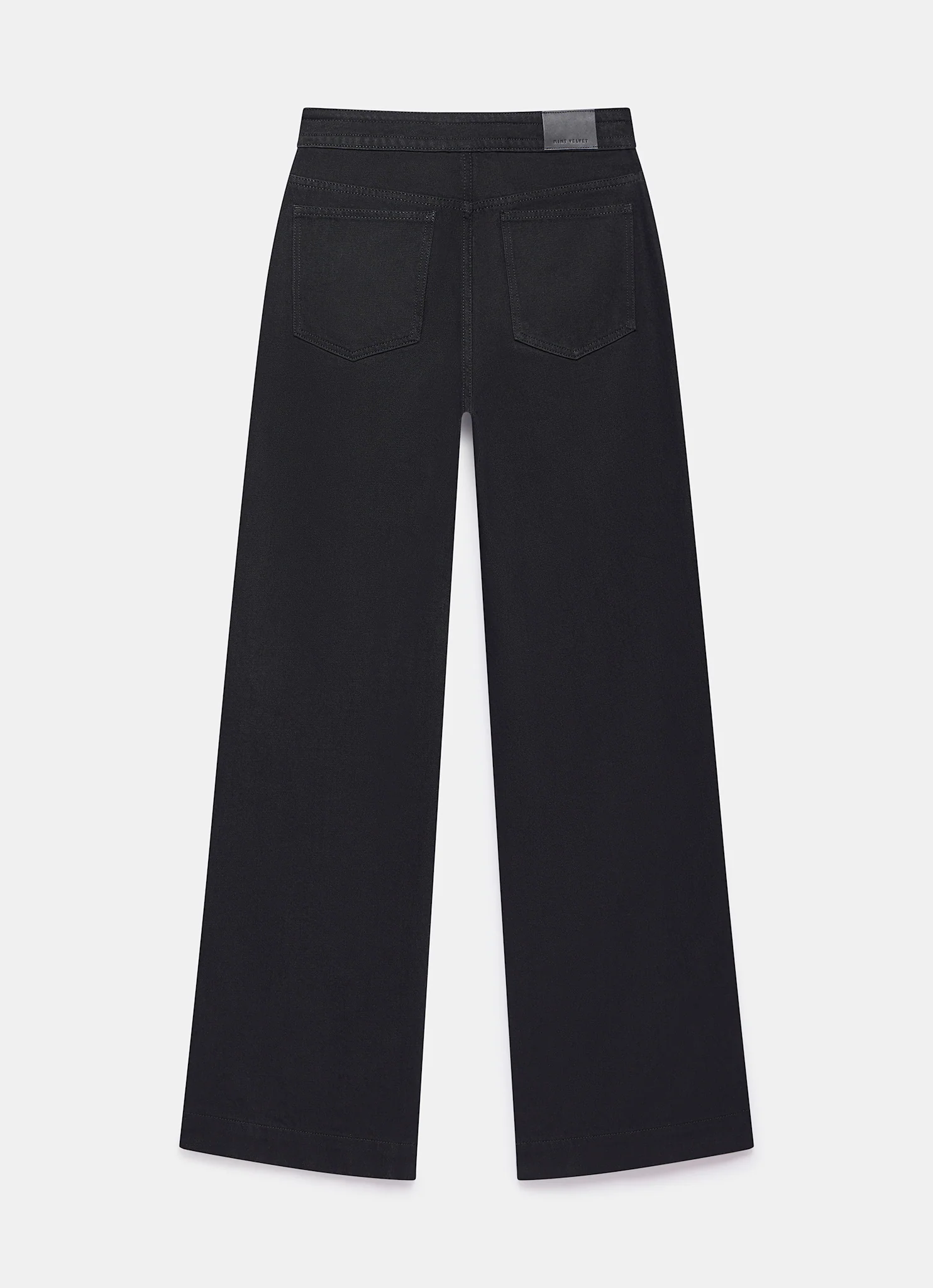 Black High Rise Wide Jeans - Image 6