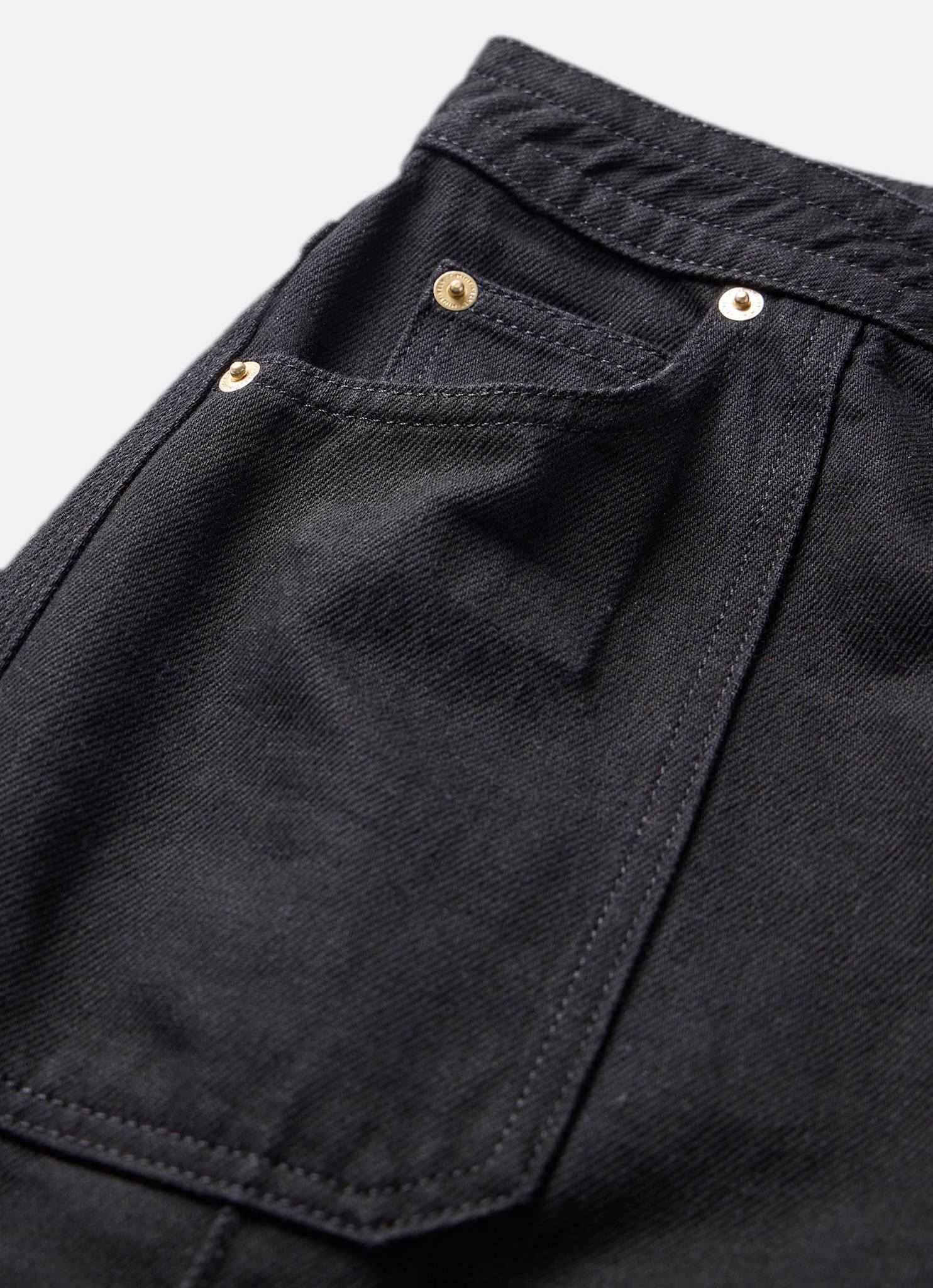 Black High Rise Wide Jeans - Image 7
