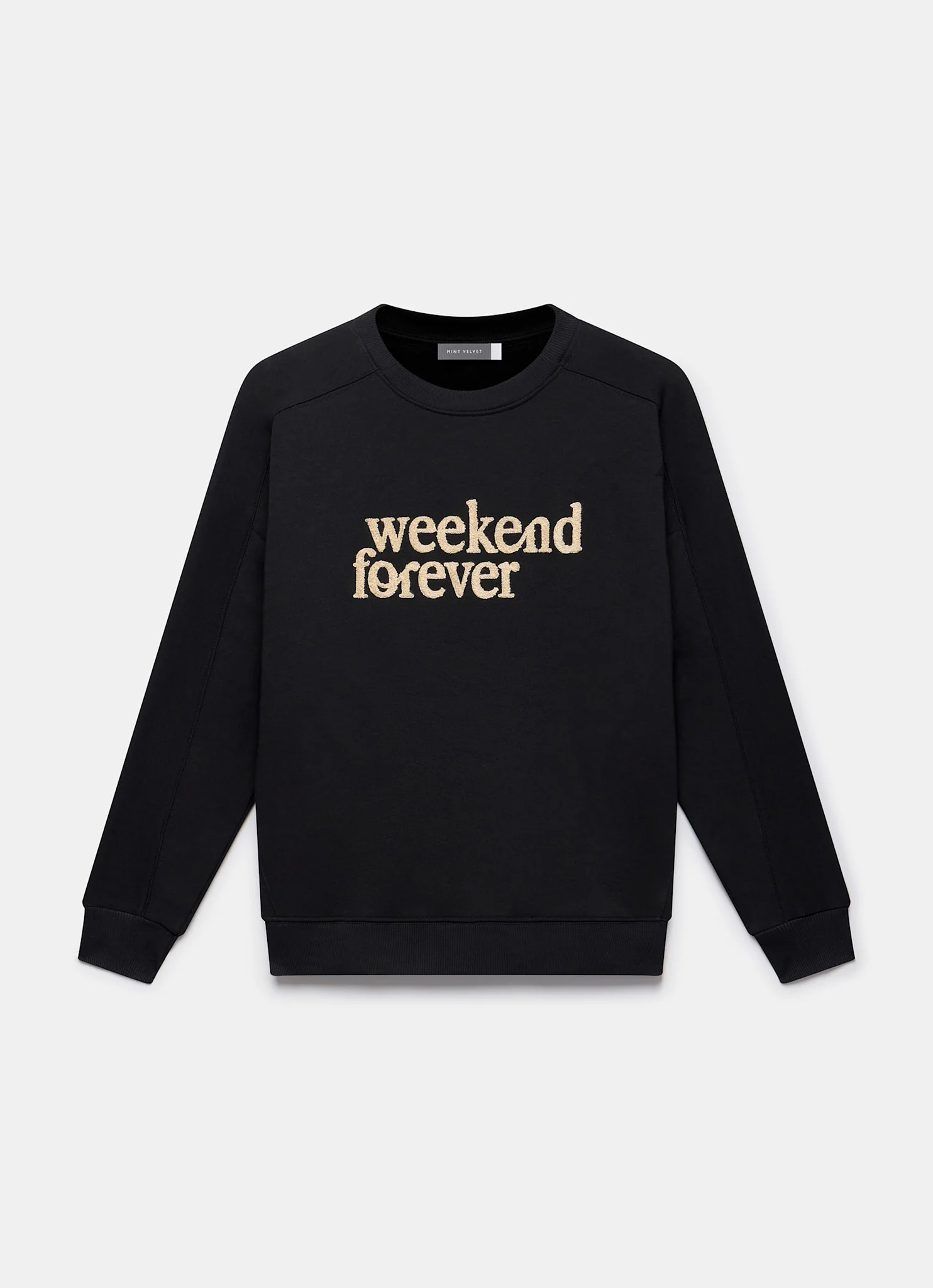 Black Weekend Slogan Sweatshirt - Image 7
