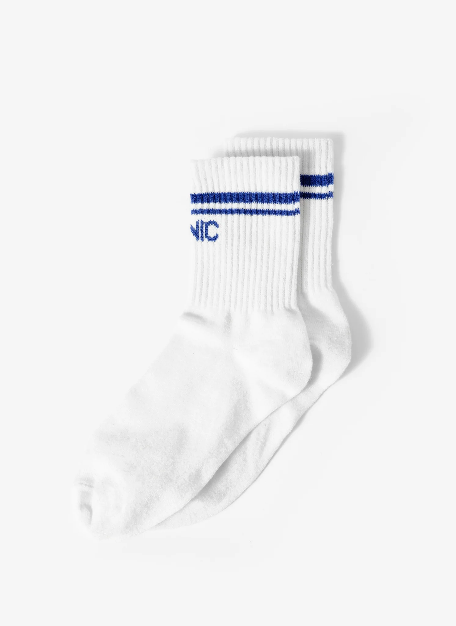 Blue Iconic Slogan Ankle Socks - Image 2