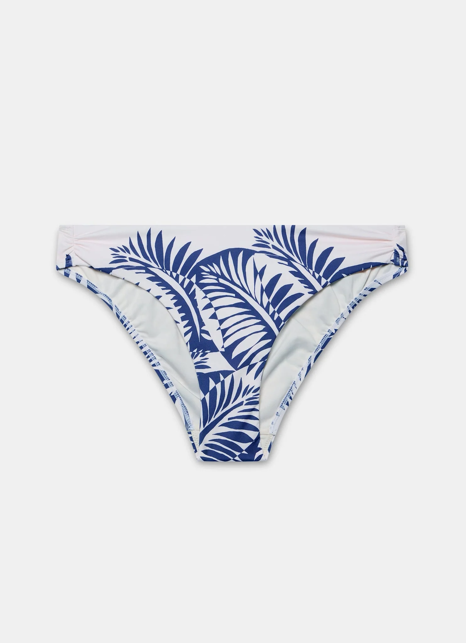Blue Palm Print Bikini Bottoms - Image 6