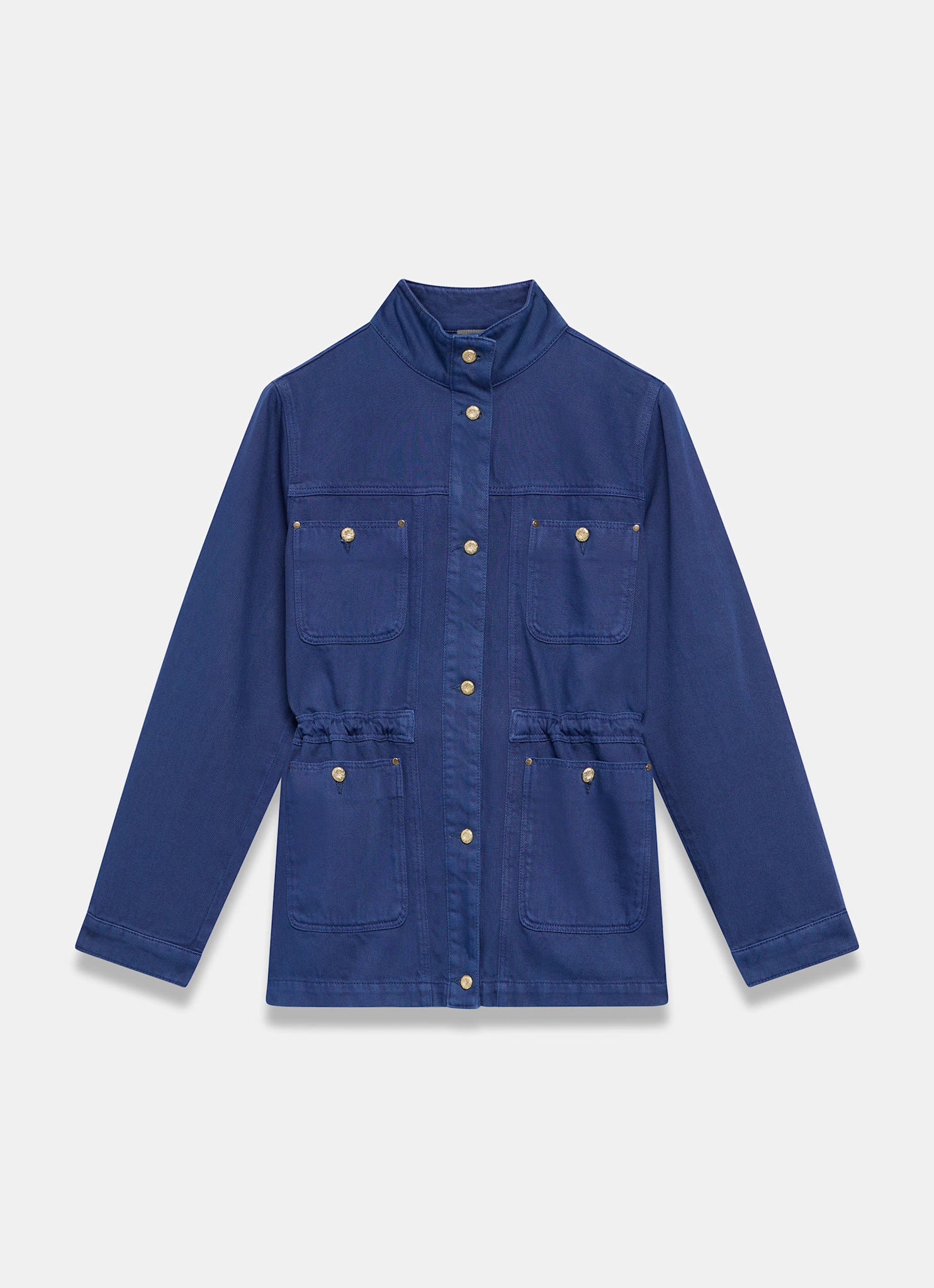 Blue Washed Cotton Utility Shacket - Image 7
