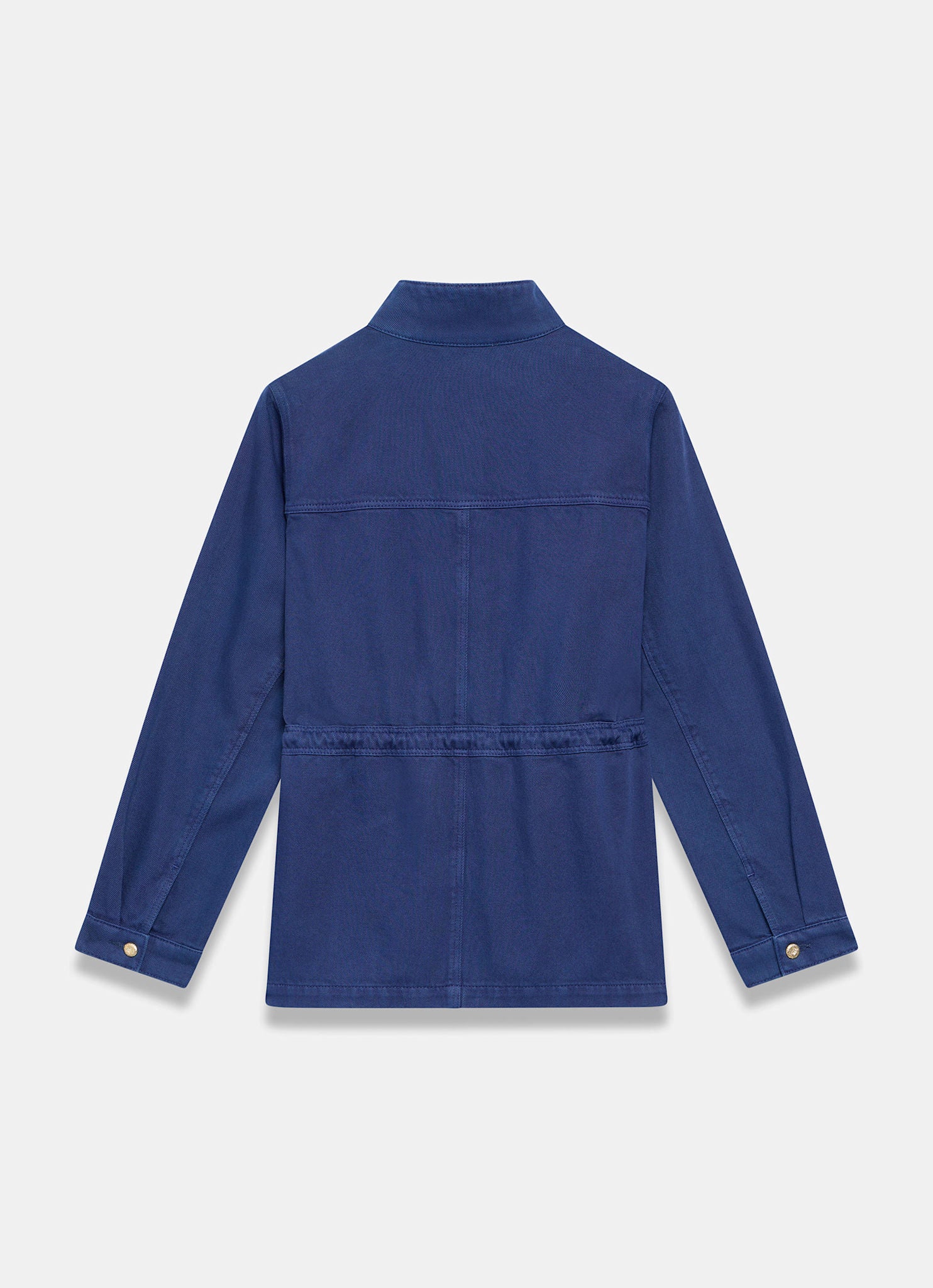 Blue Washed Cotton Utility Shacket - Image 8