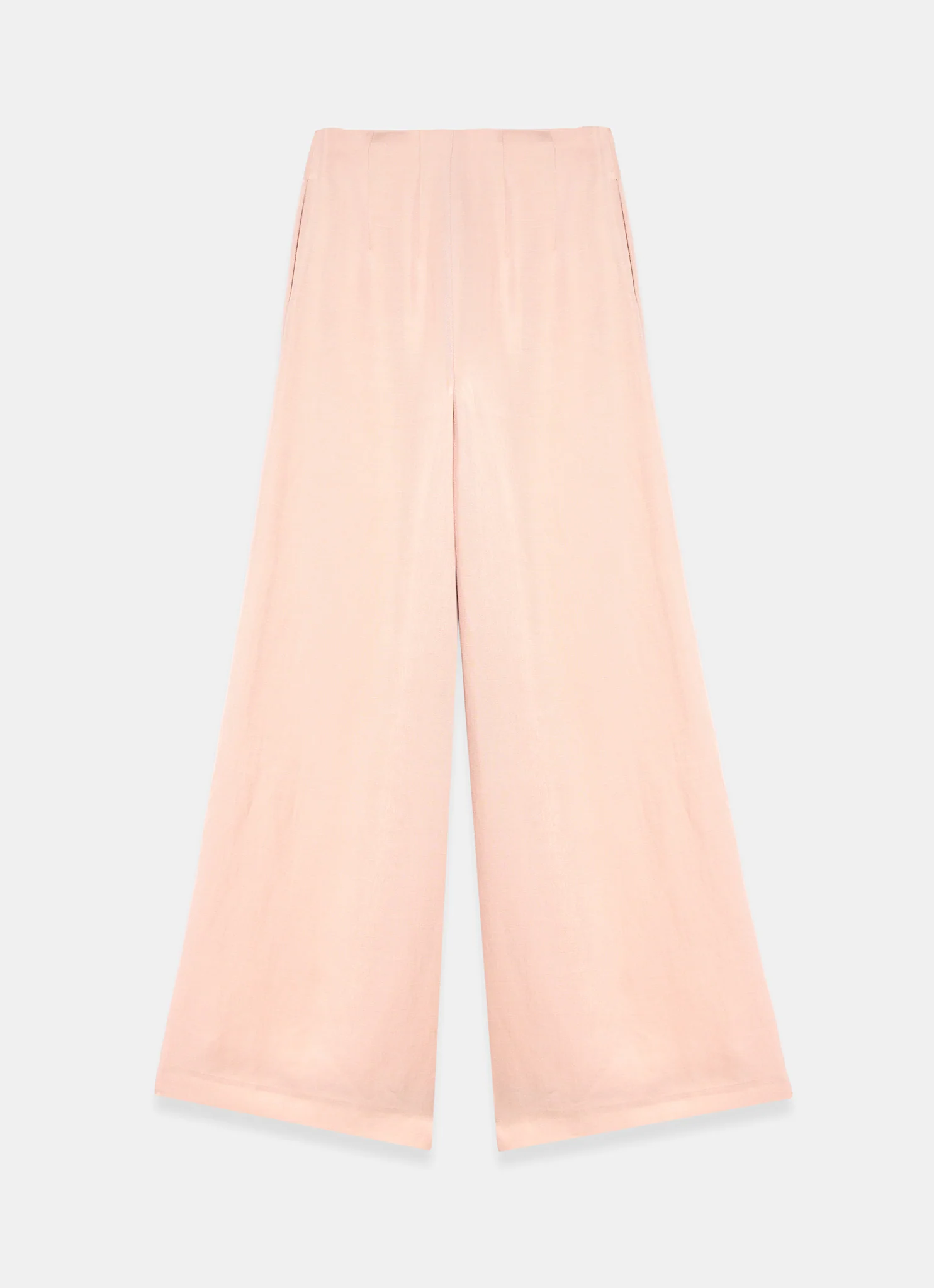 Pink Pleat Detail Wide Leg Trousers - Image 7