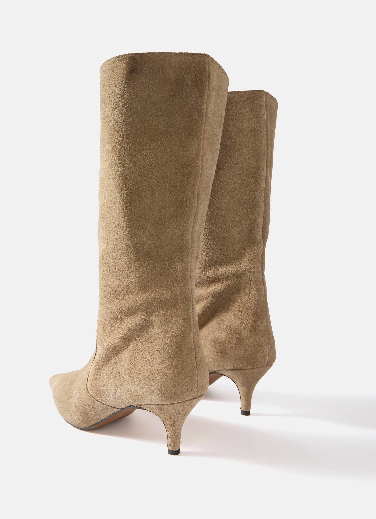 Bode Neutral Suede Calf Boots - Image 4