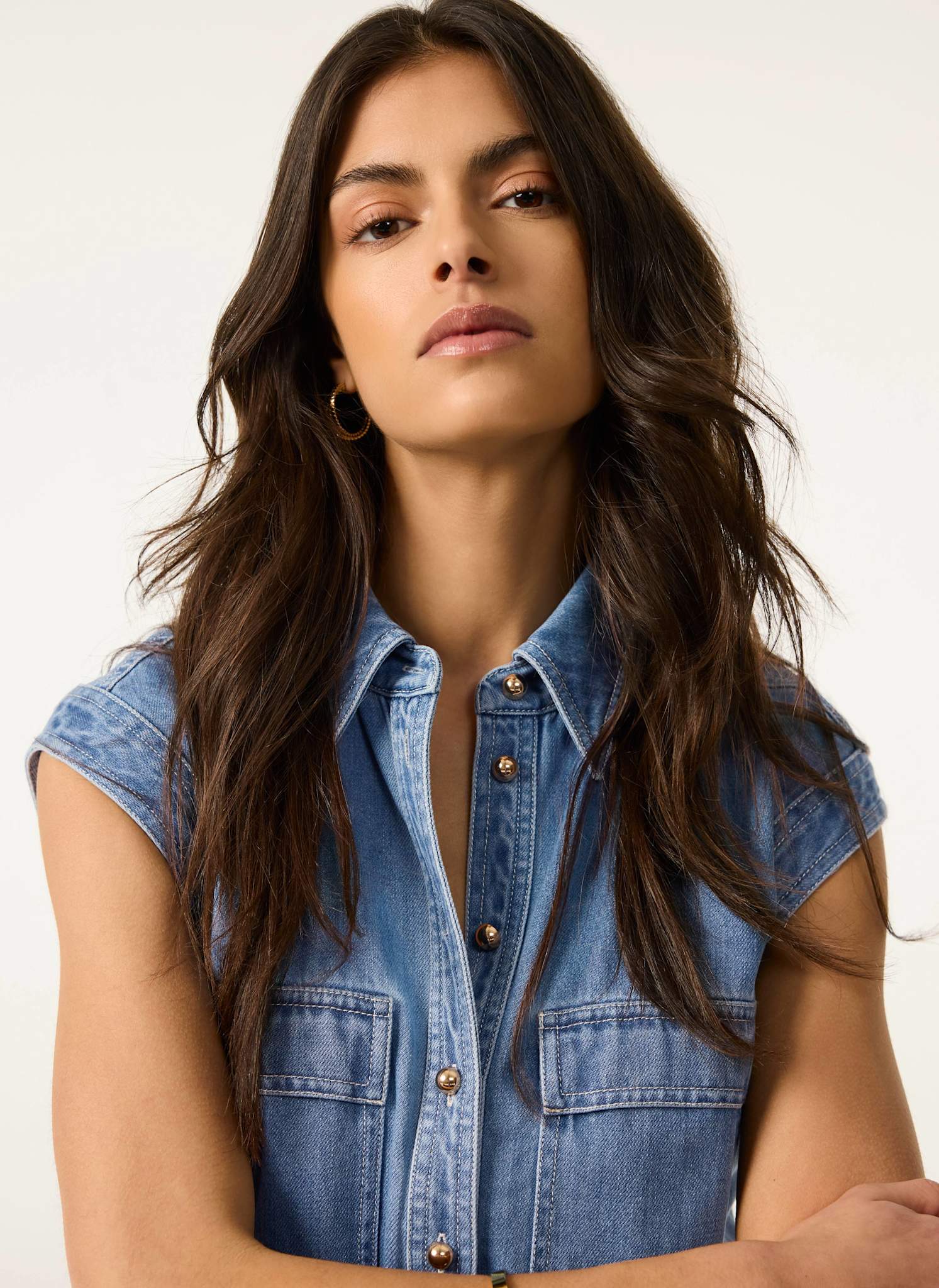 Mid Indigo Denim Jumpsuit - Image 6