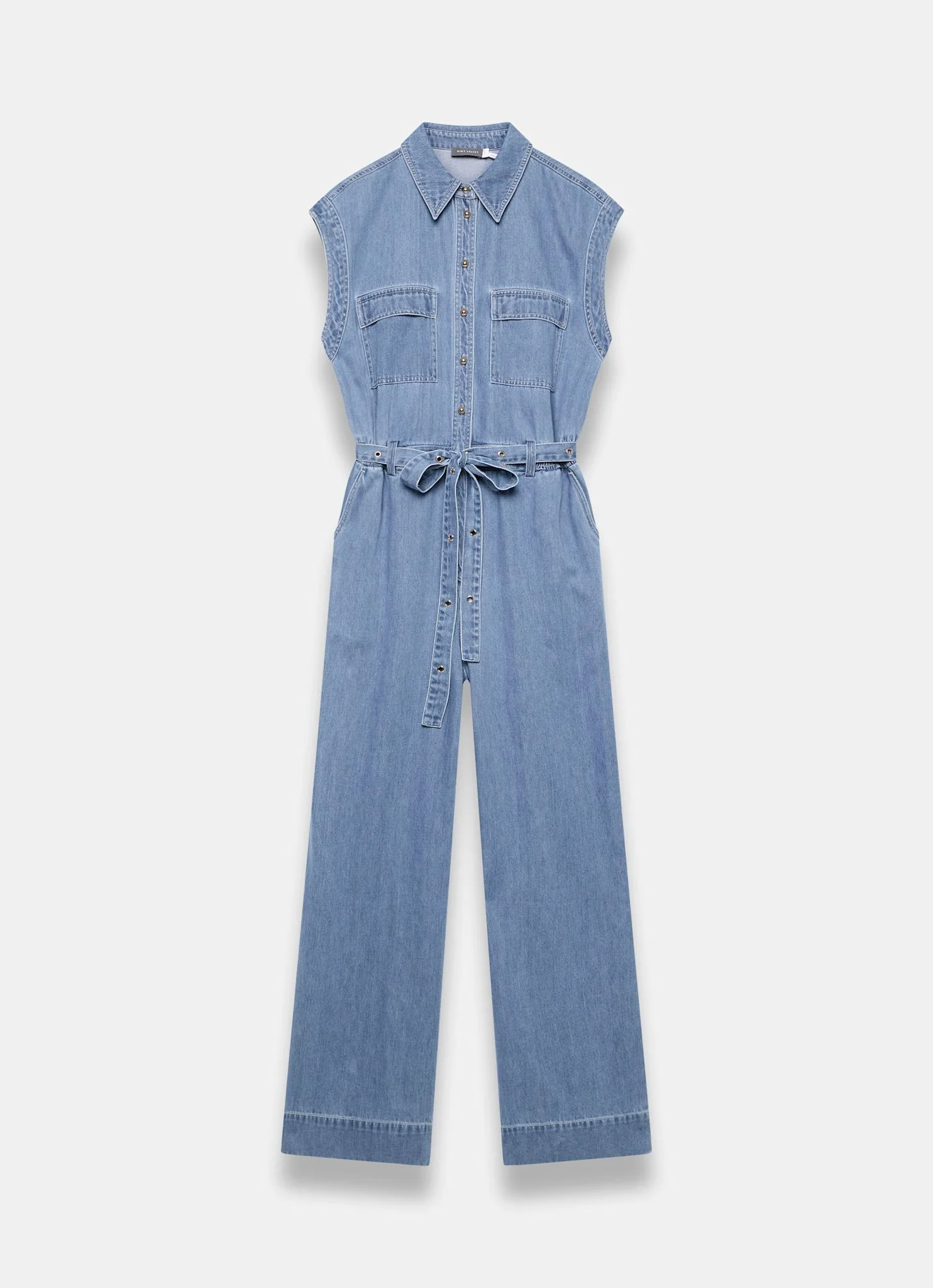 Mid Indigo Denim Jumpsuit - Image 7