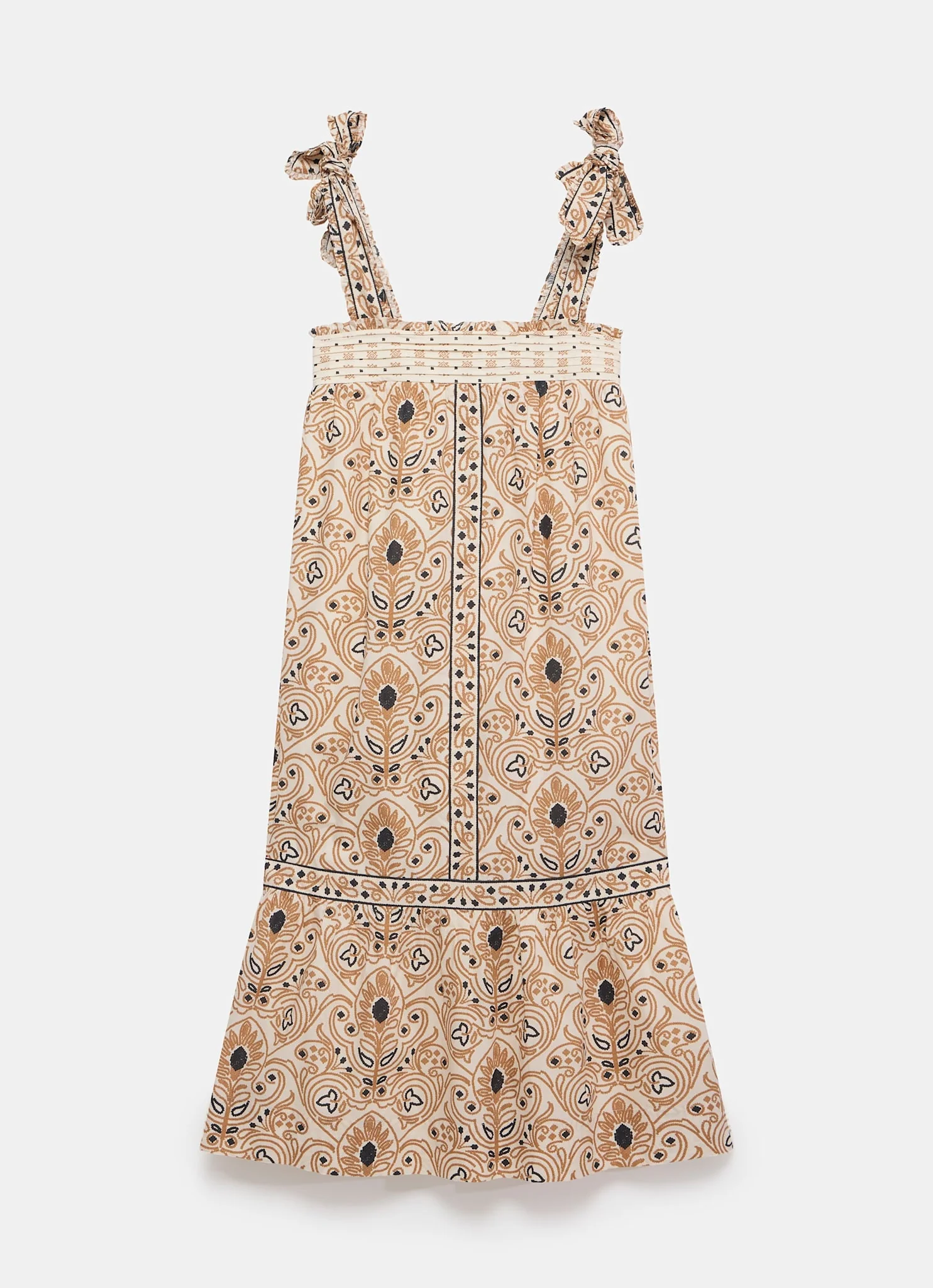 Cream Printed Midi Sundress - Image 7