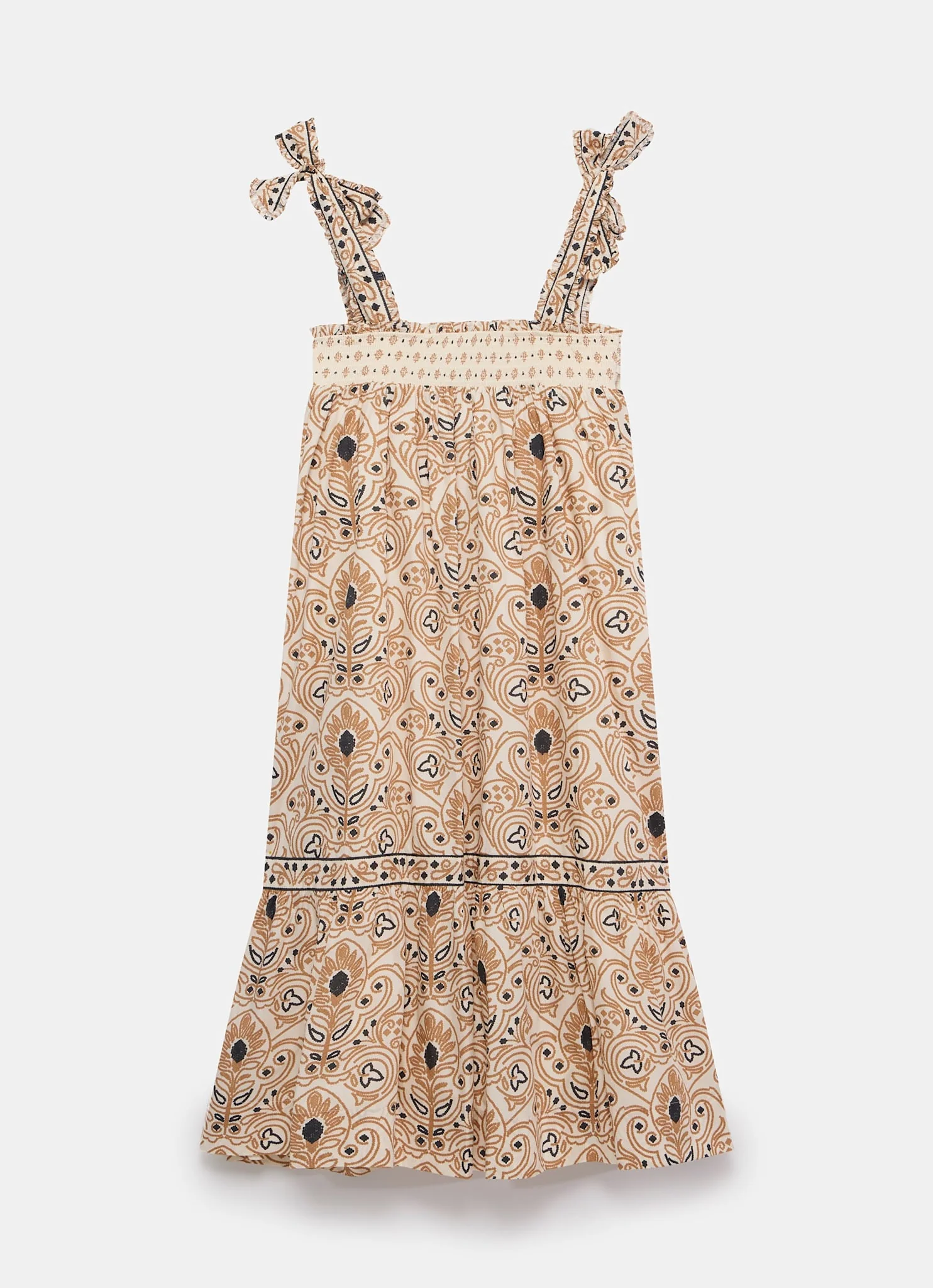 Cream Printed Midi Sundress - Image 8
