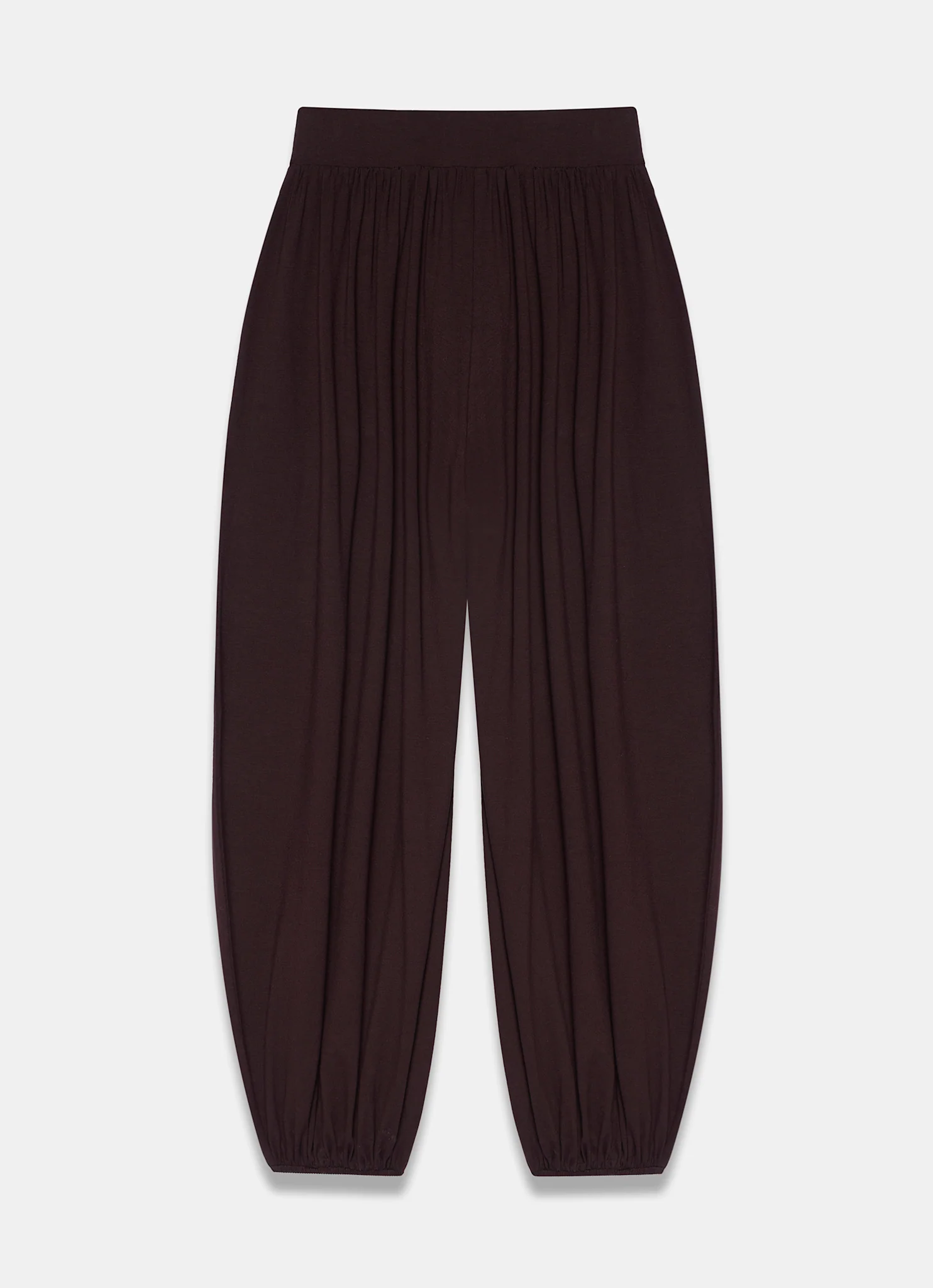 Brown Jersey Balloon Trousers - Image 5