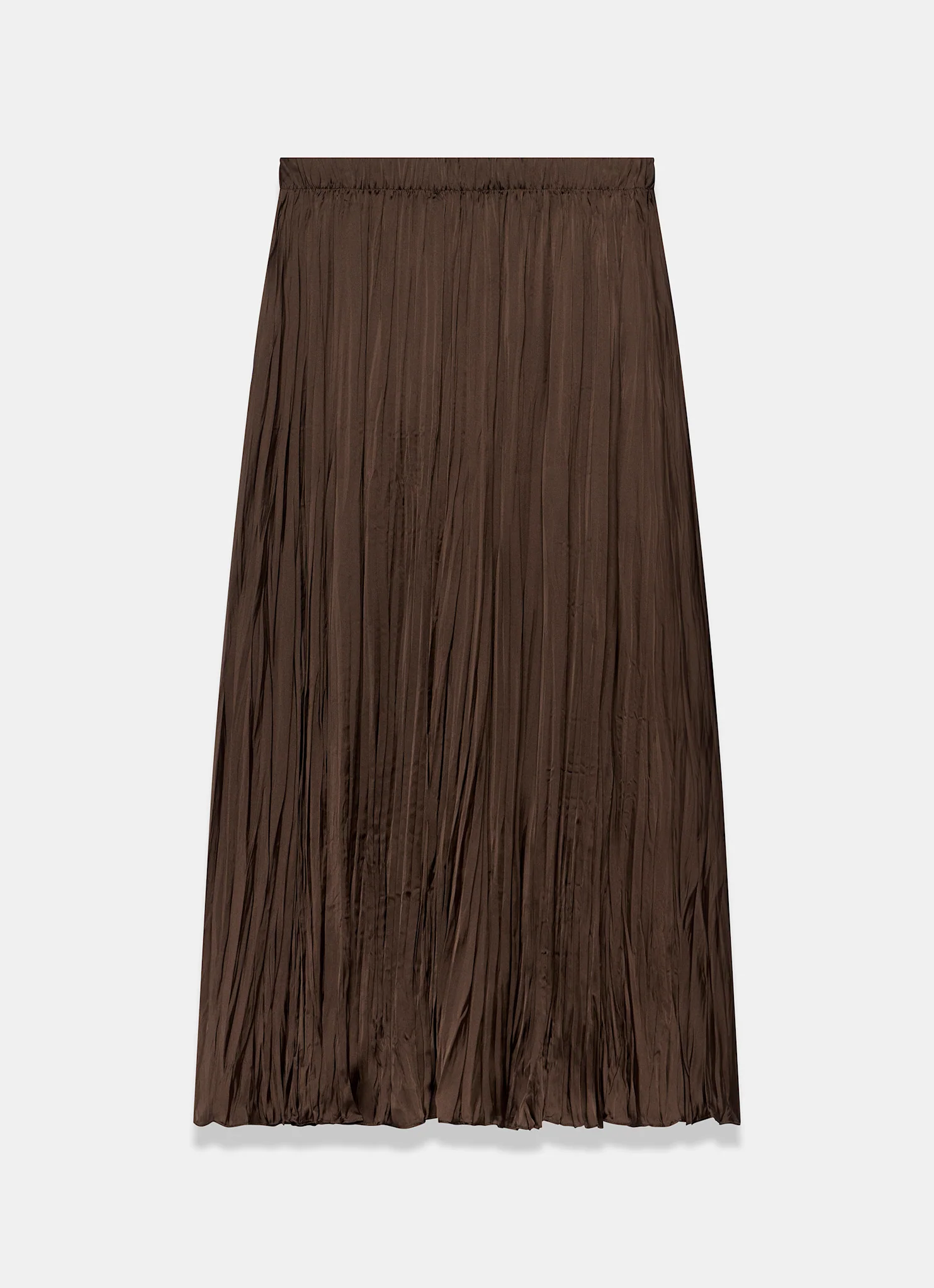 Brown Crinkle Maxi Skirt - Image 8