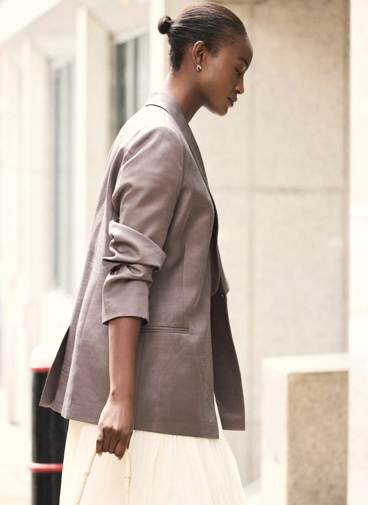 Brown Double Breasted Blazer - Image 4