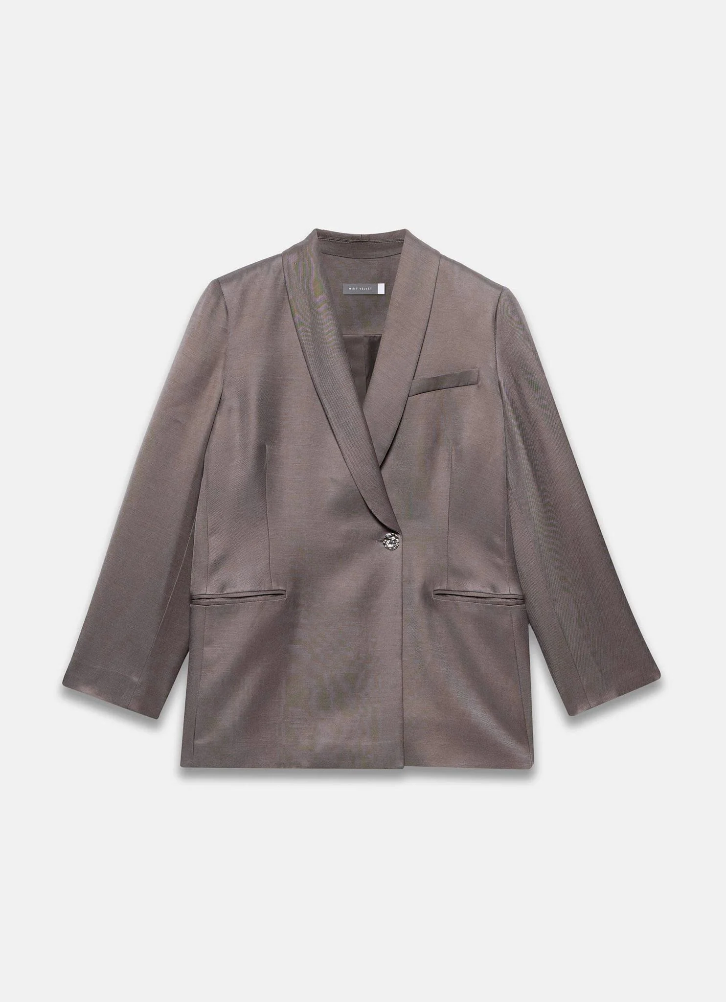 Brown Double Breasted Blazer - Image 7