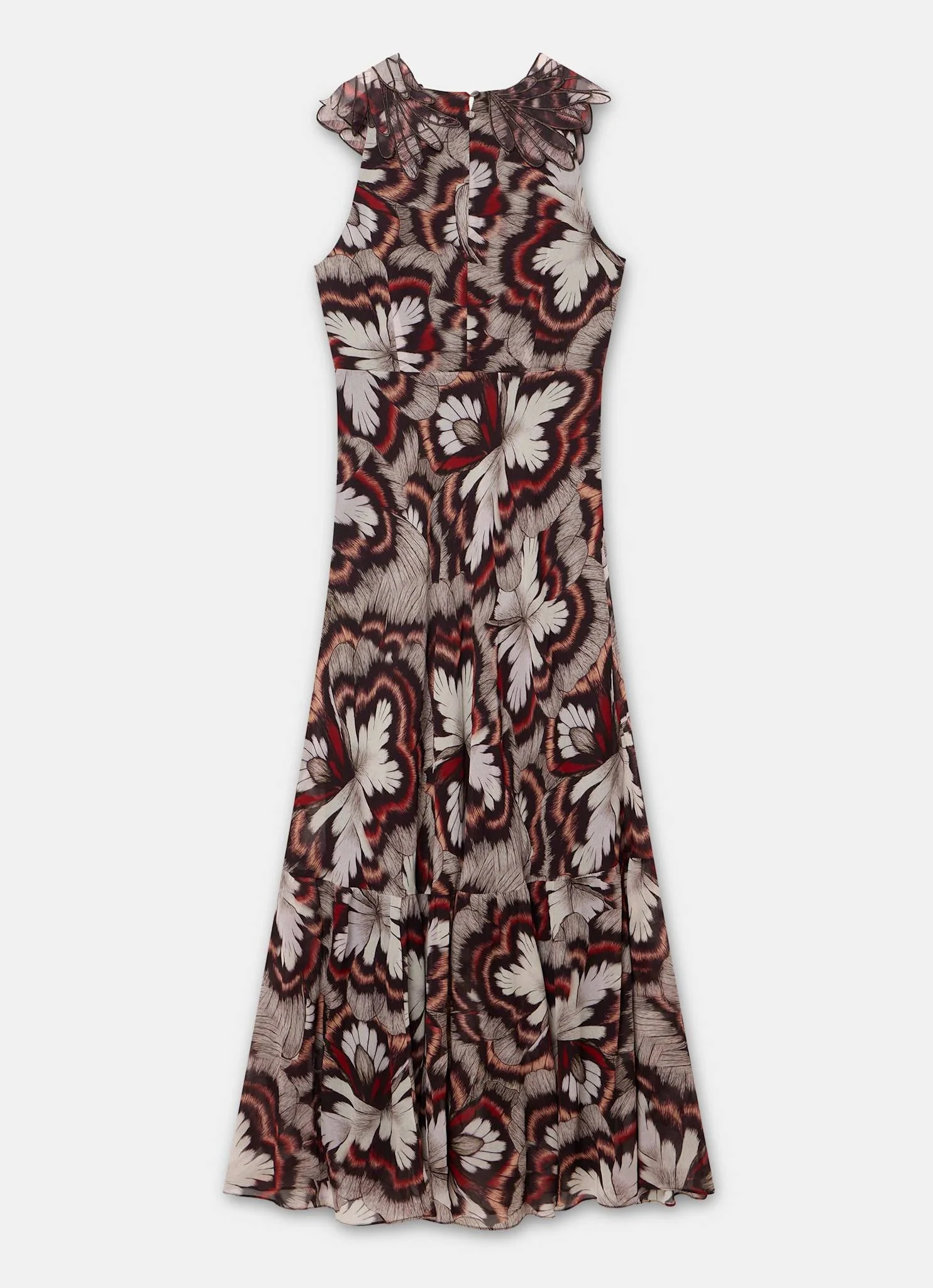 Brown Printed Maxi Dress - Image 8
