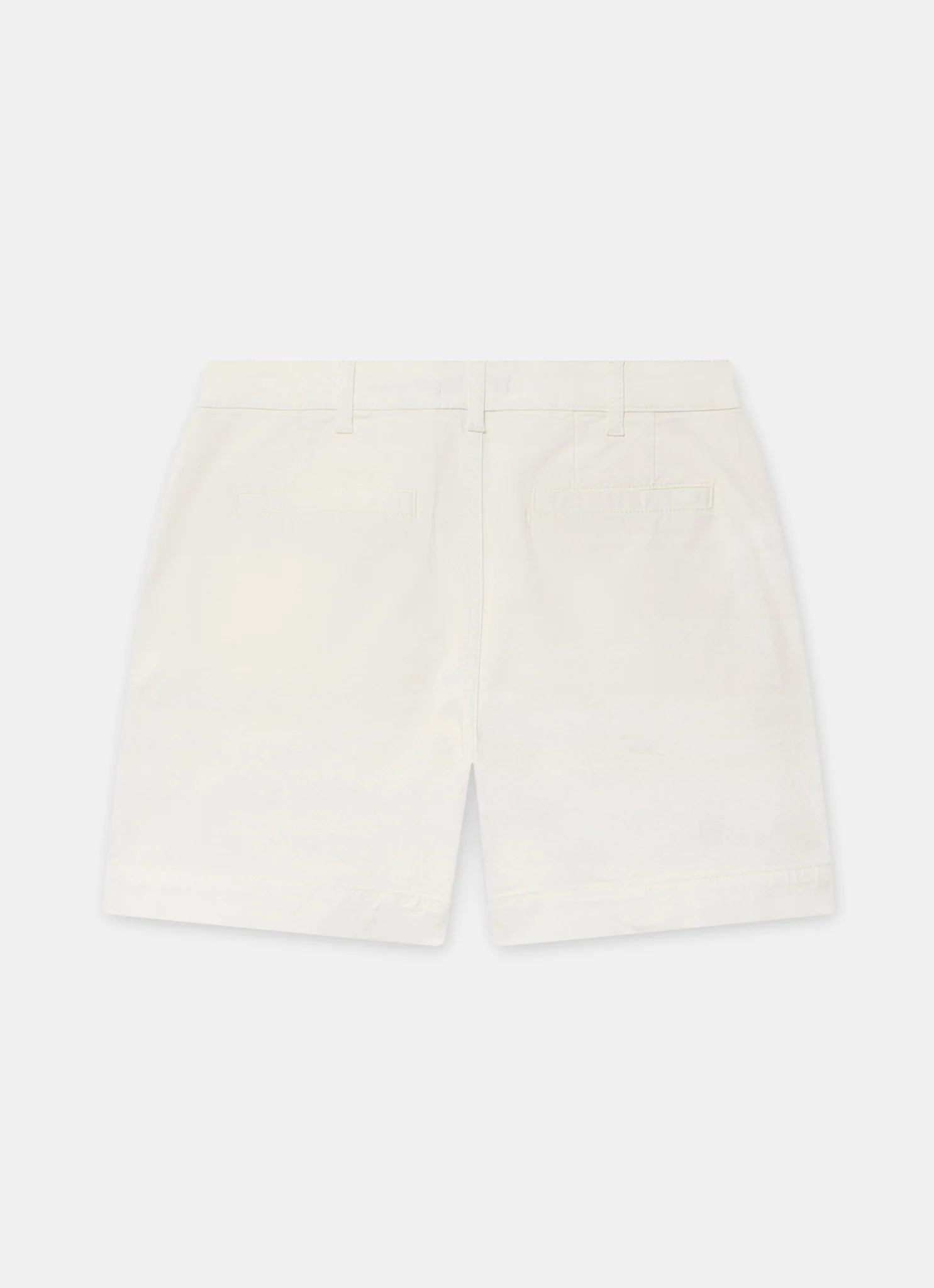 White Button Front Chino Shorts - Image 6