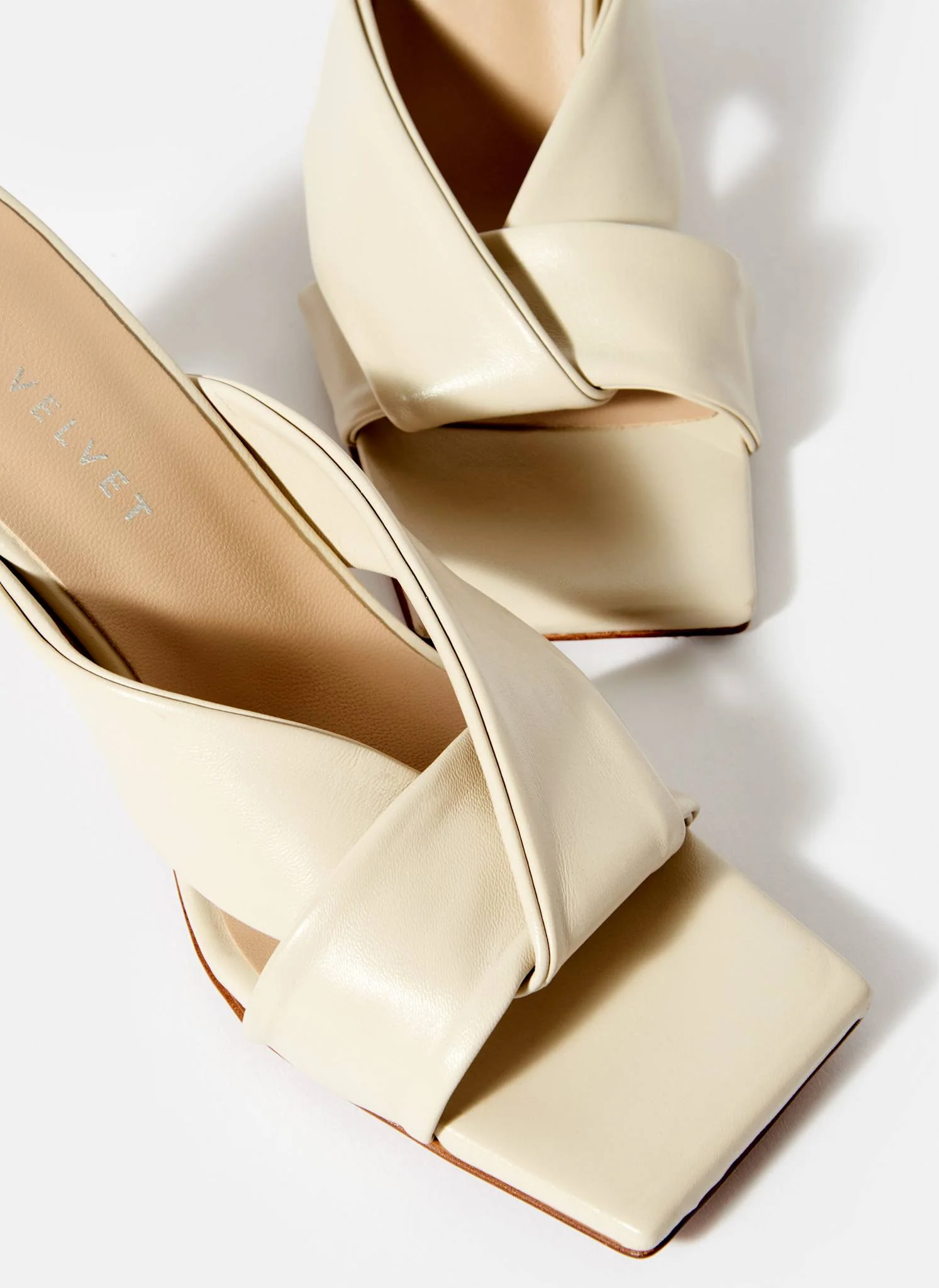 Cally Cream Leather Mules - Image 5