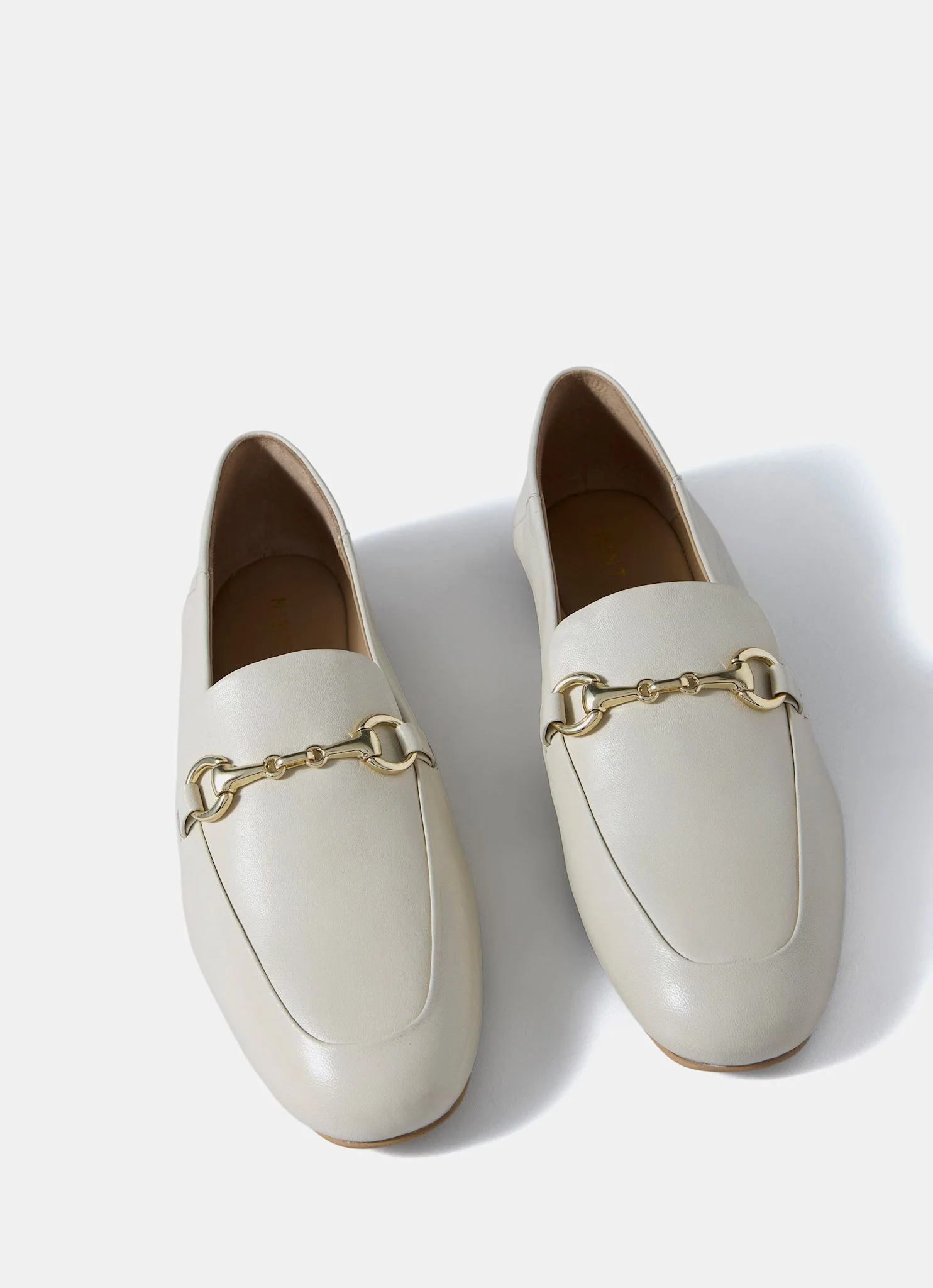 Camille Cream Leather Loafers - Image 5