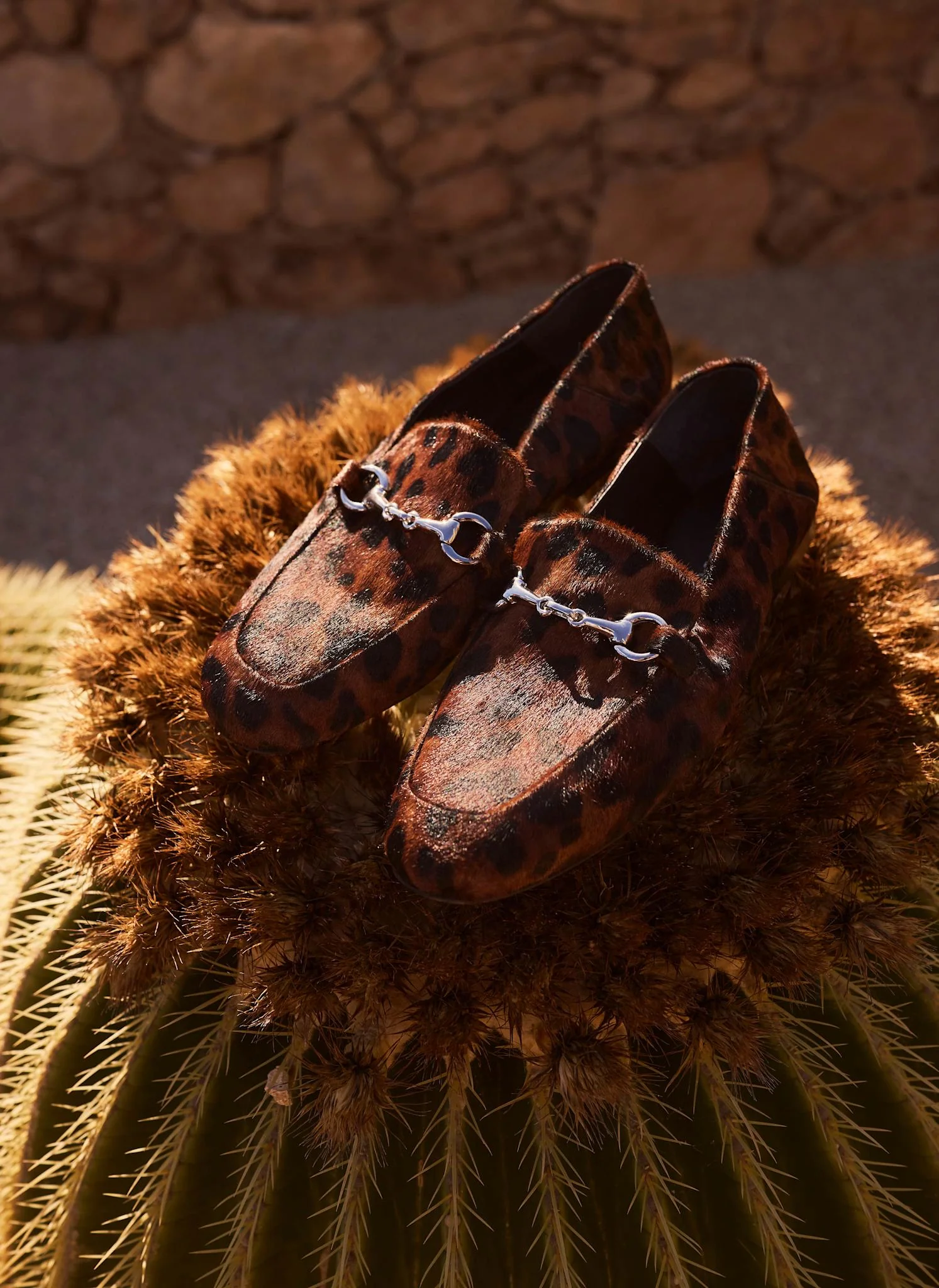 Camille Leopard Textured Loafers - Image 5