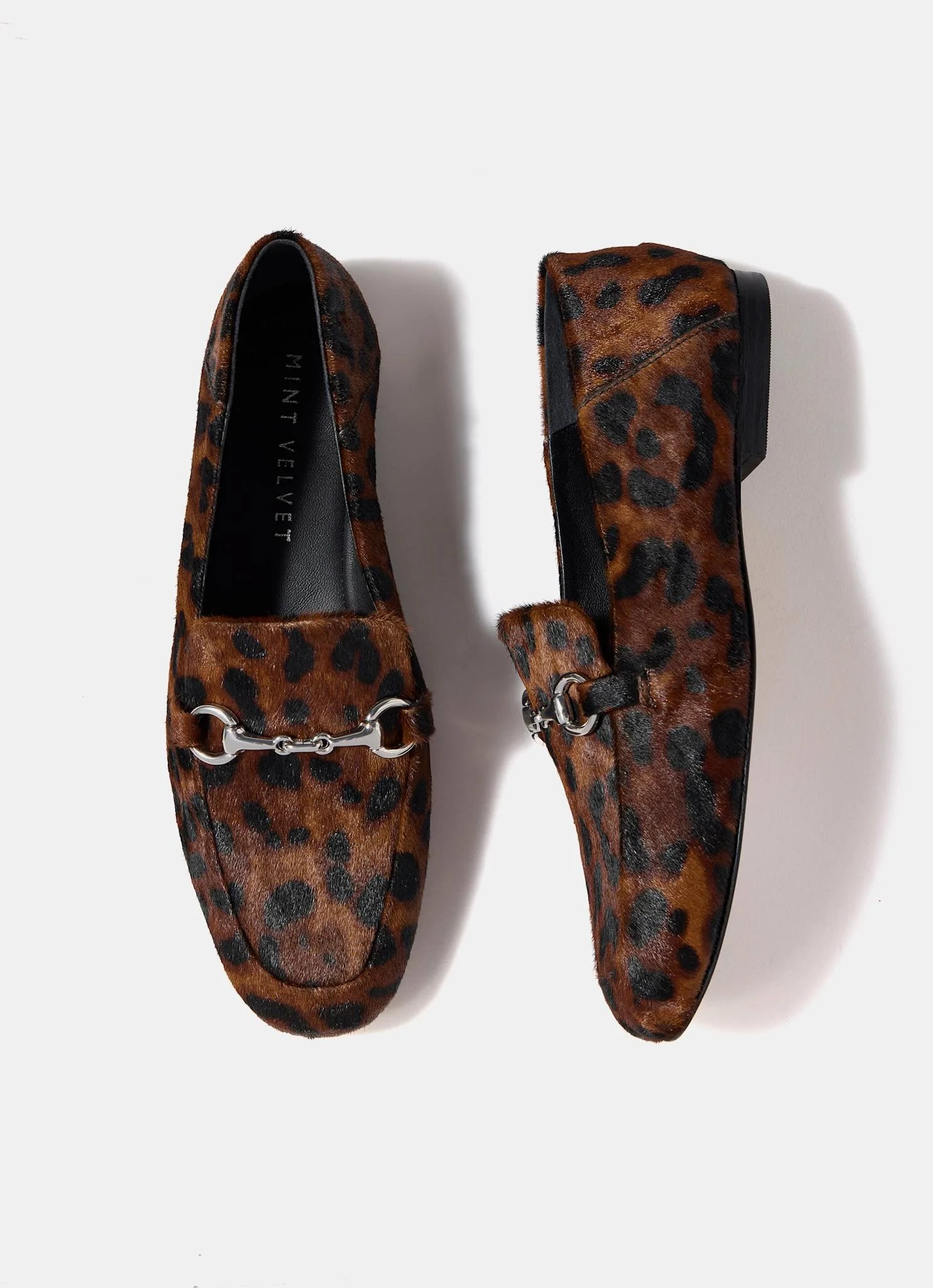 Camille Leopard Textured Loafers - Image 7